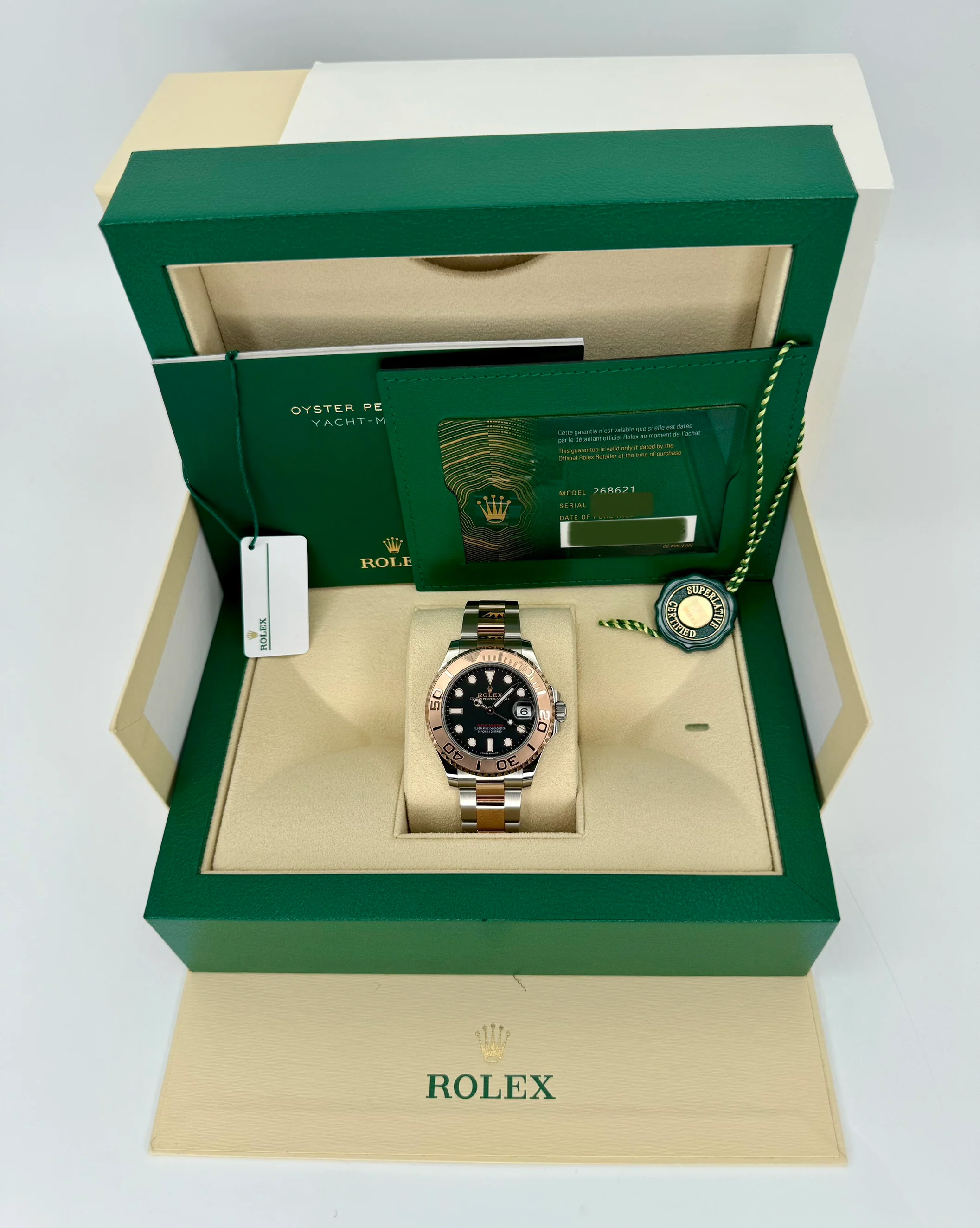 NEW 2023 Rolex Yacht-Master 37mm 268621 Black Dial - Image 12