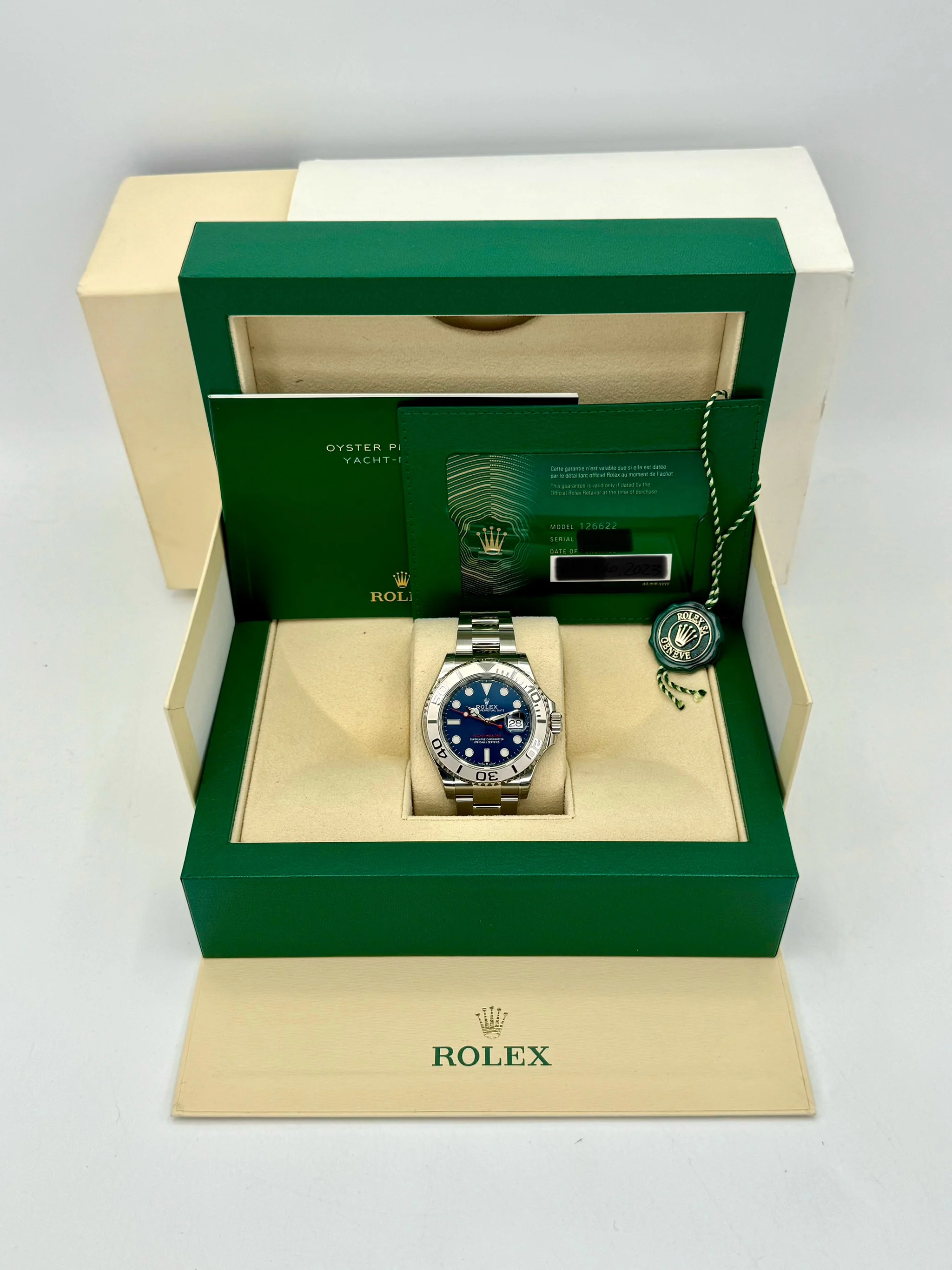 NEW 2023 Rolex Yacht-Master 40mm 126622 Stainless Steel Blue Dial - Image 12