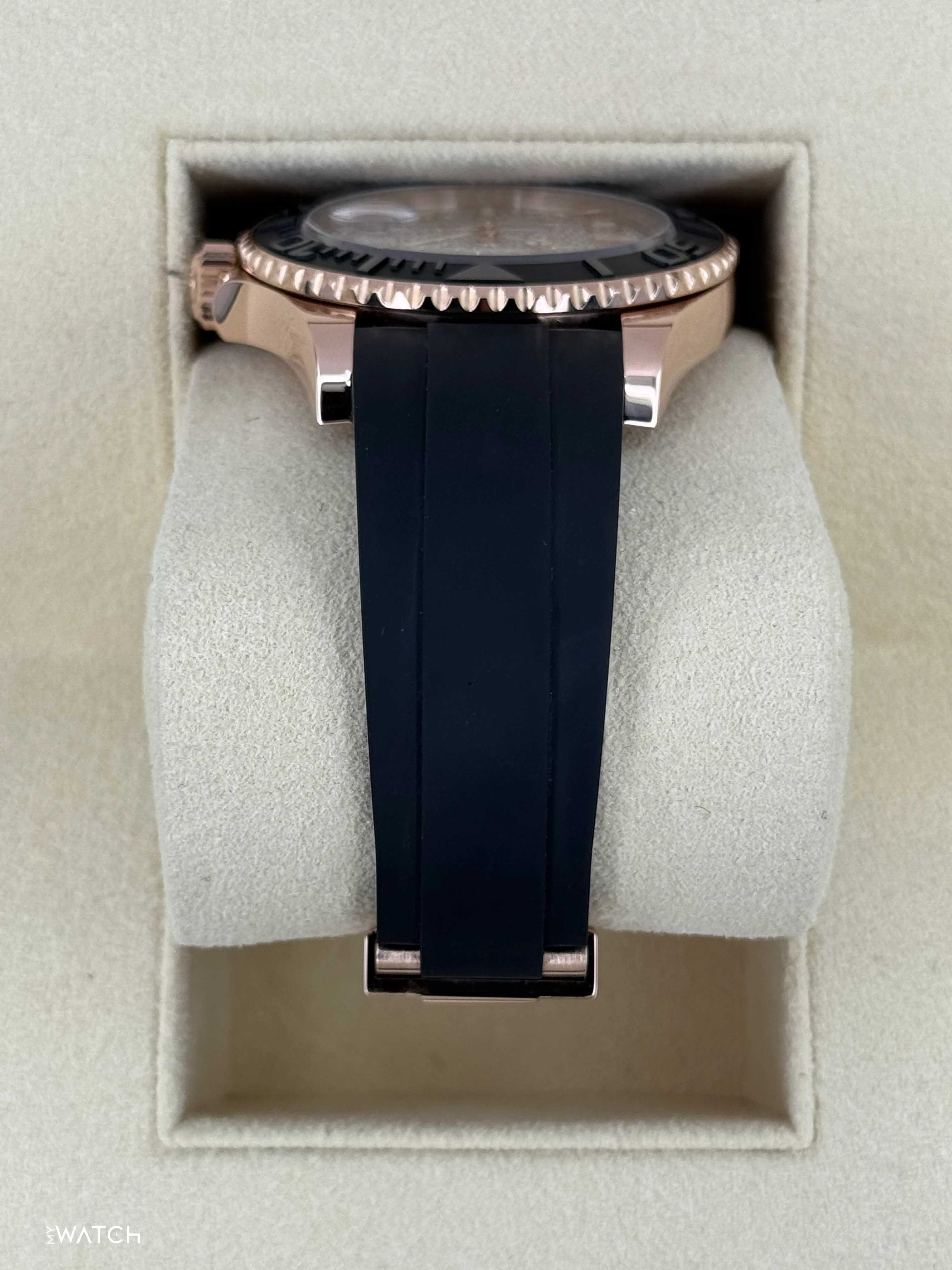 2023 Rolex Yacht-Master 40mm 126655 Rose Gold Diamond Paved Dial - Image 4