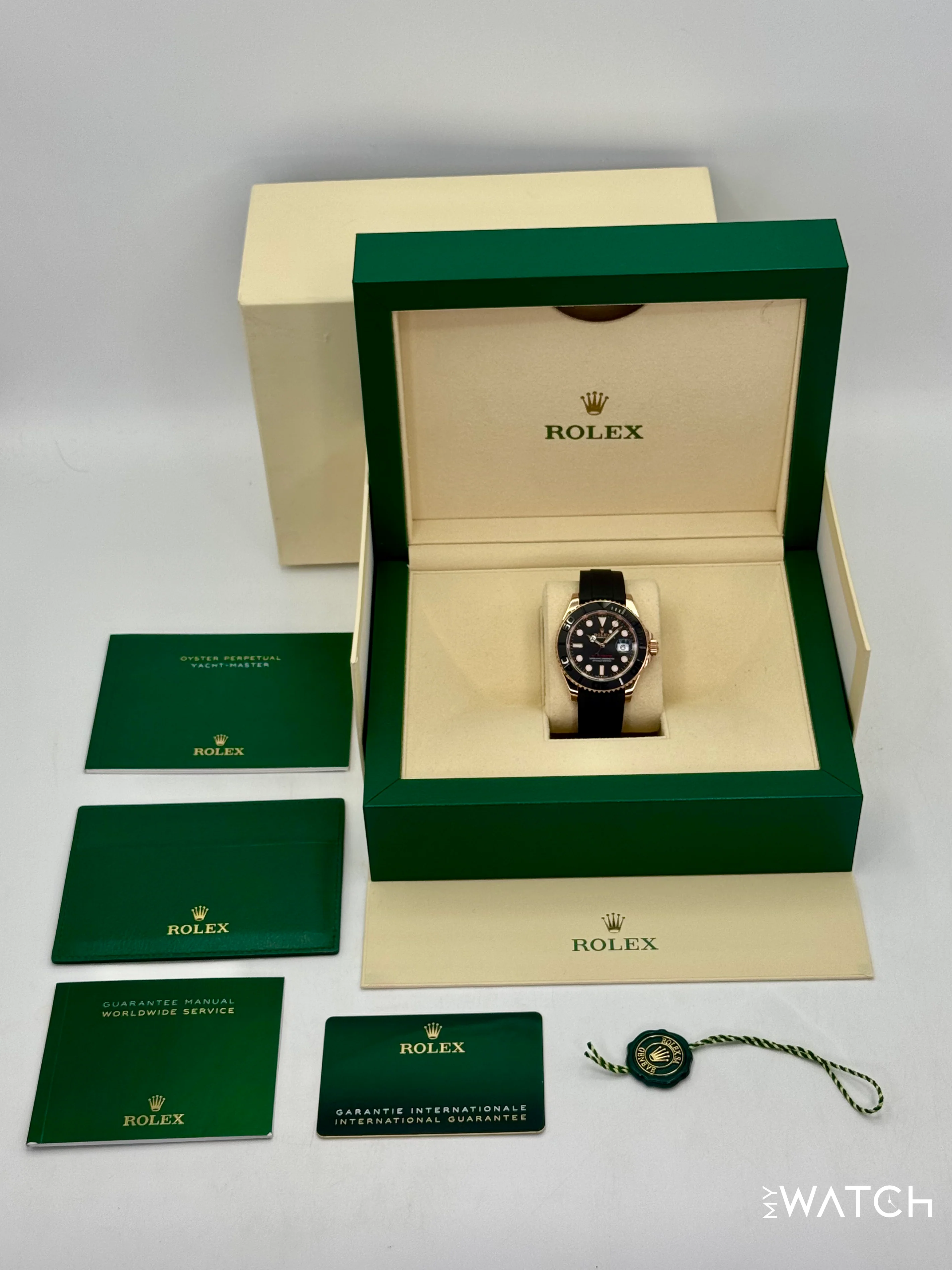 2023 Rolex Yacht-Master 40mm 126655 Rose Gold Oysterflex Black Dial - Image 10