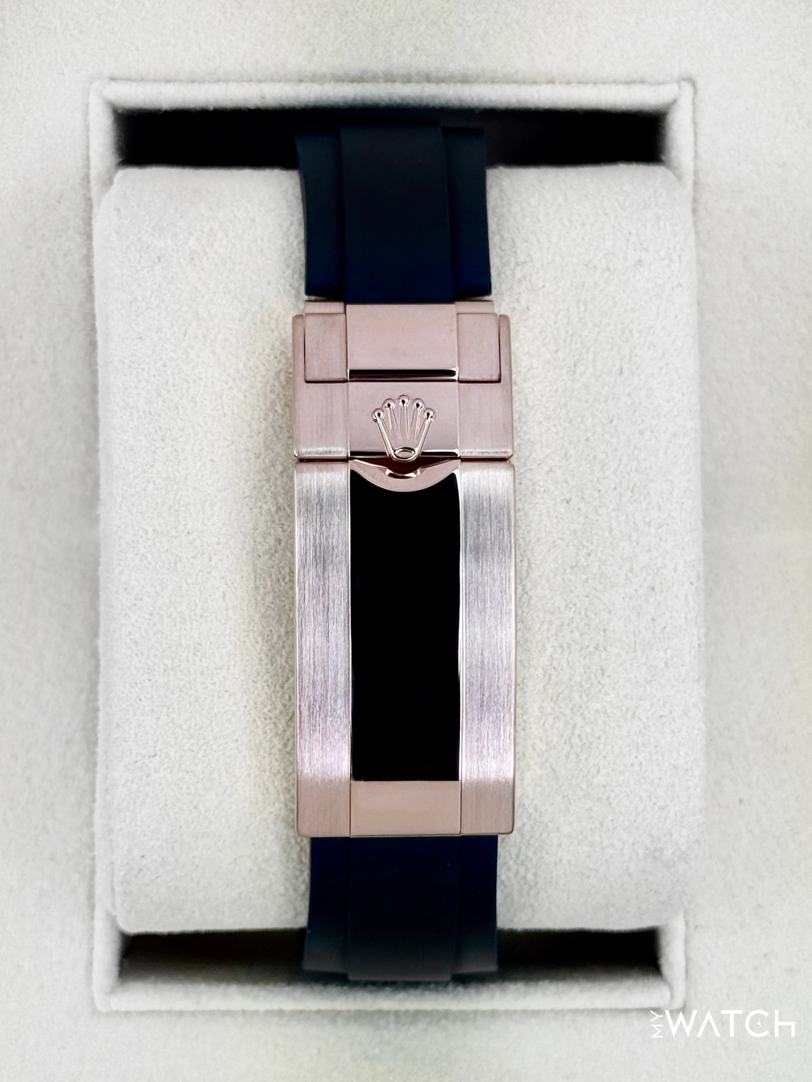 2023 Rolex Yacht-Master 40mm 126655 Rose Gold Oysterflex Black Dial - Image 2
