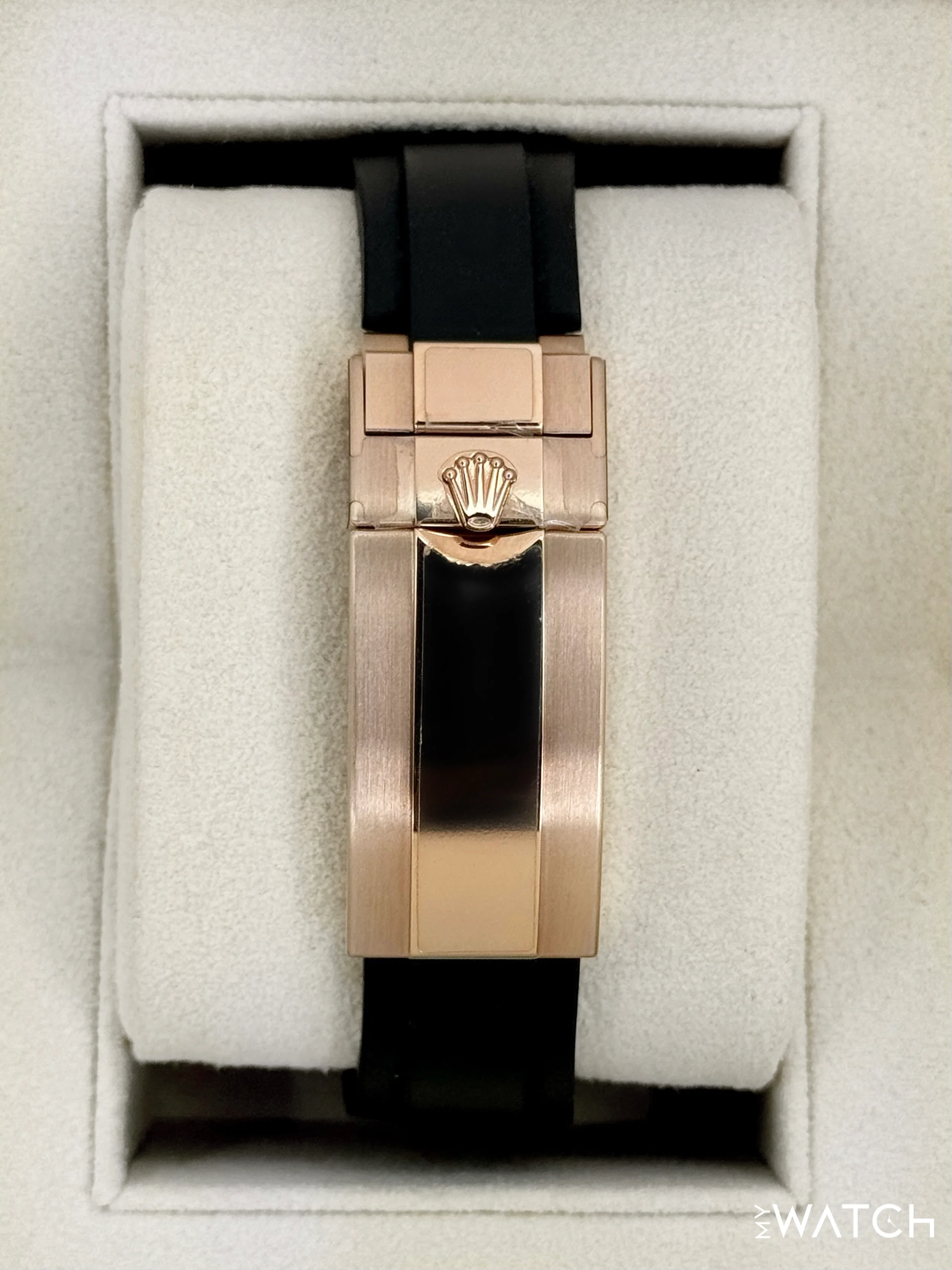 2023 Rolex Yacht-Master 40mm 126655 Rose Gold Oysterflex Black Dial (STICKERED) - Image 2