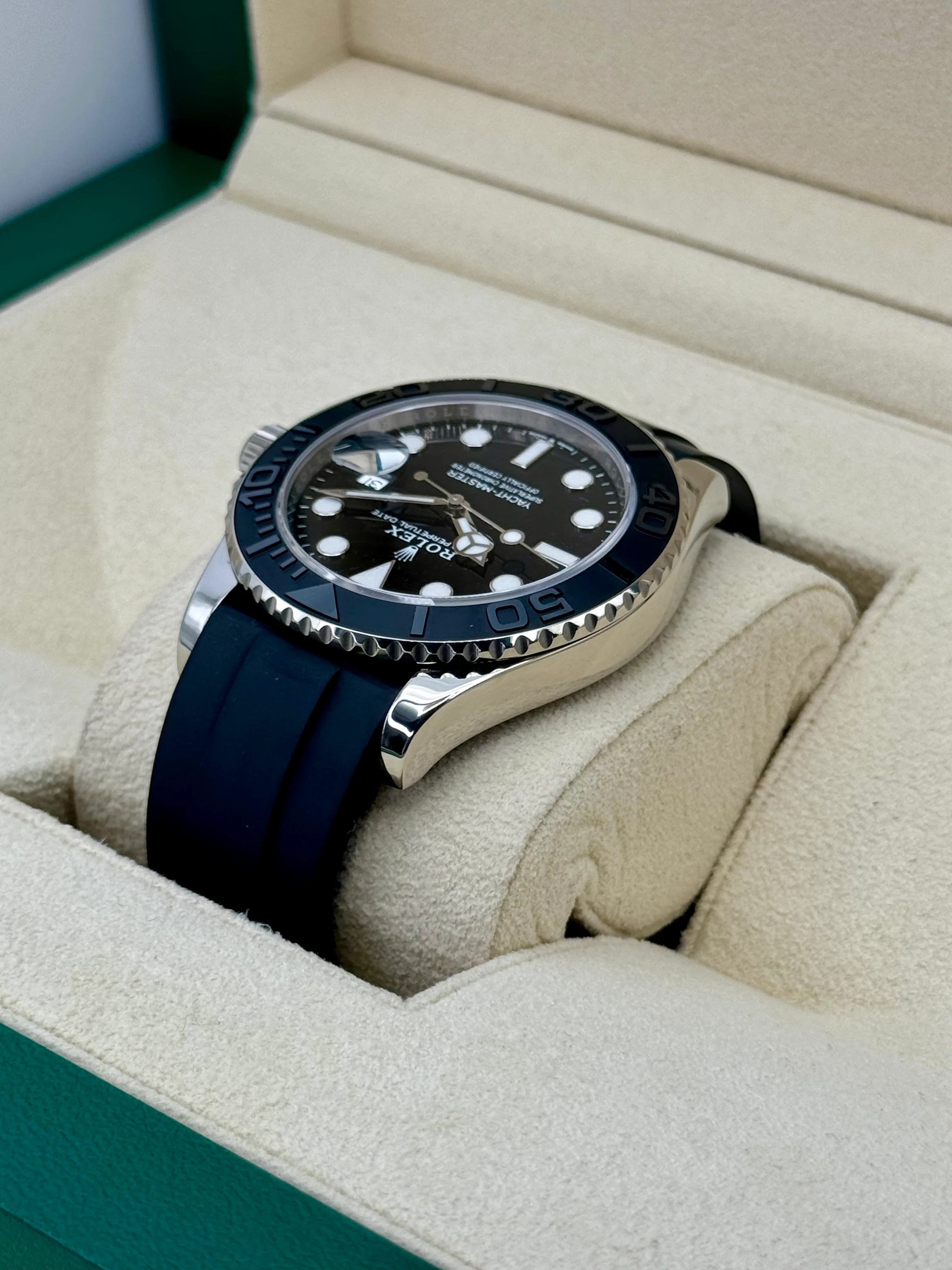 2023 Rolex Yacht-Master 42mm 226659 White Gold Oysterflex Black Dial - Image 6