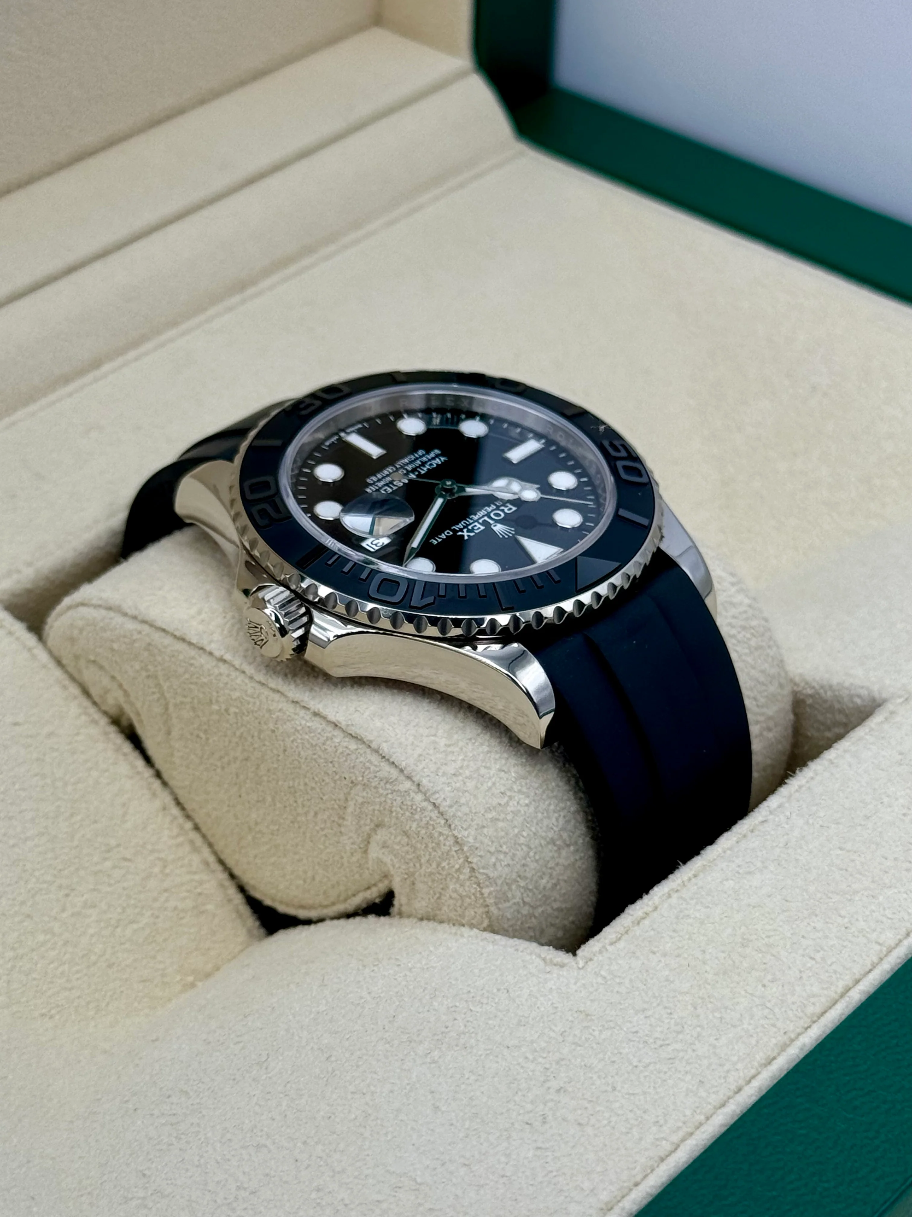 2023 Rolex Yacht-Master 42mm 226659 White Gold Oysterflex Black Dial - Image 7