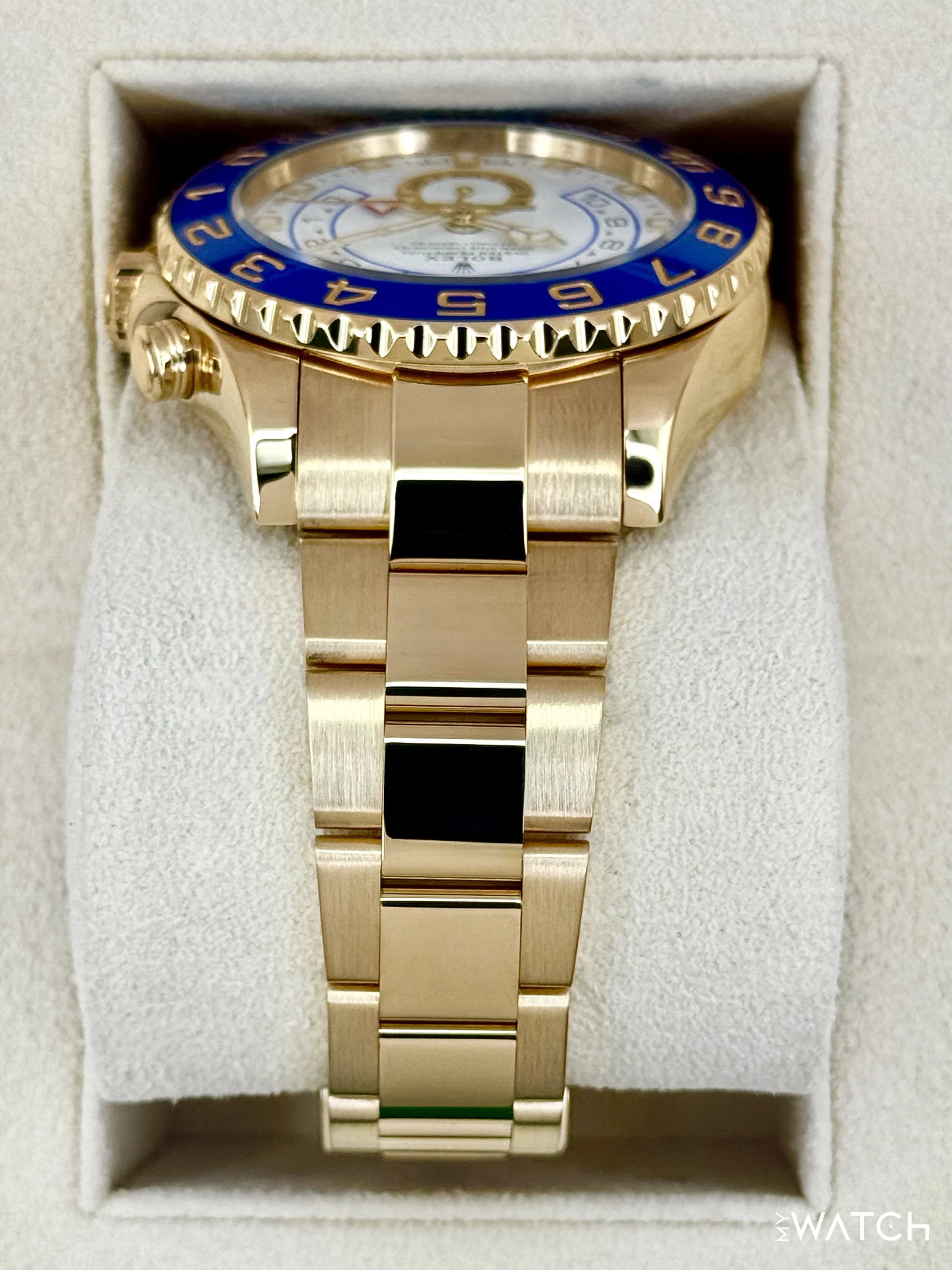 2023 Rolex Yacht-Master II 44mm 116688 18K Yellow Gold White Dial - Image 4