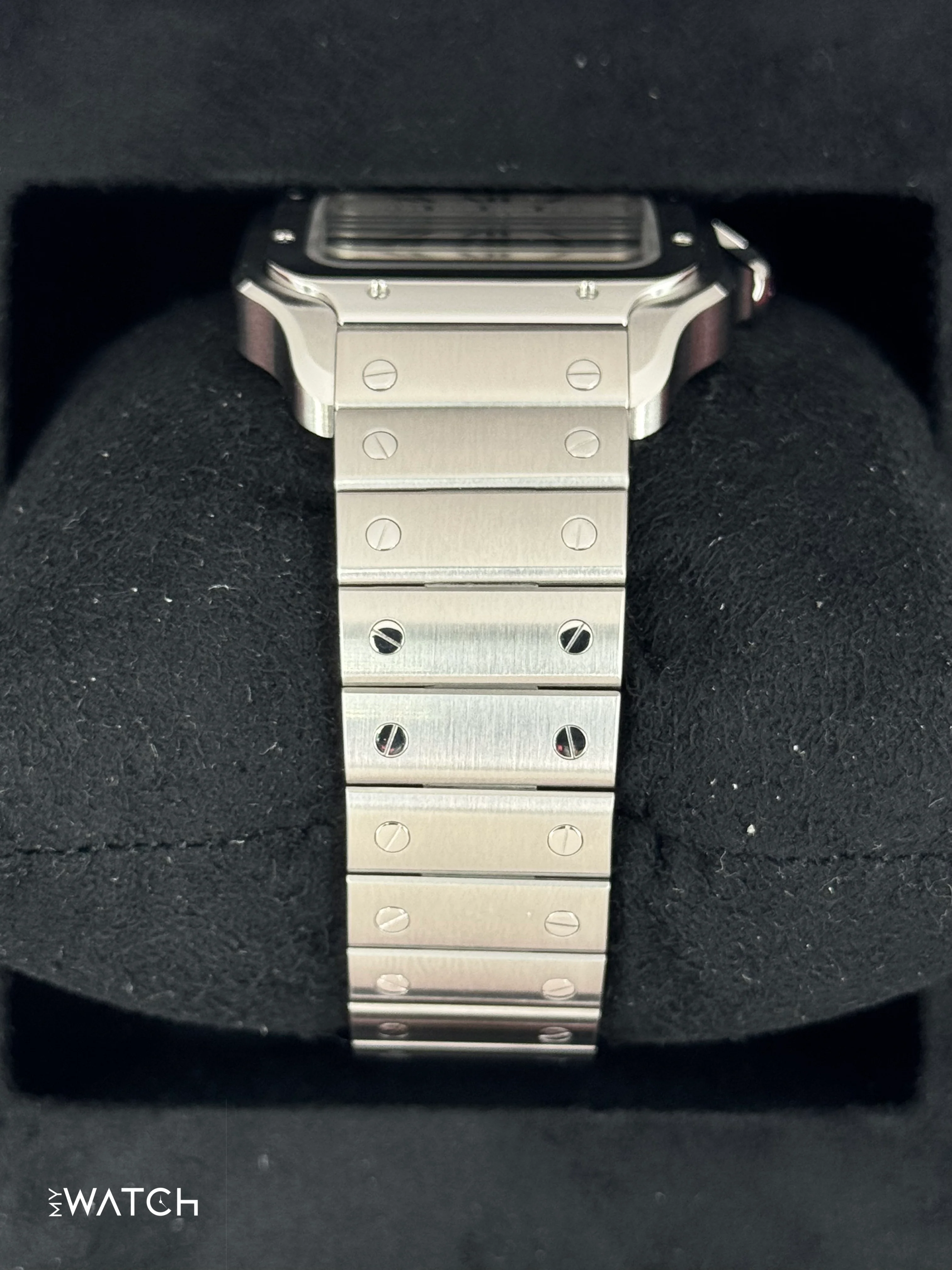 2023 Santos De Cartier 39.8mm WSSA0018 Stainless Steel White Dial - Image 3