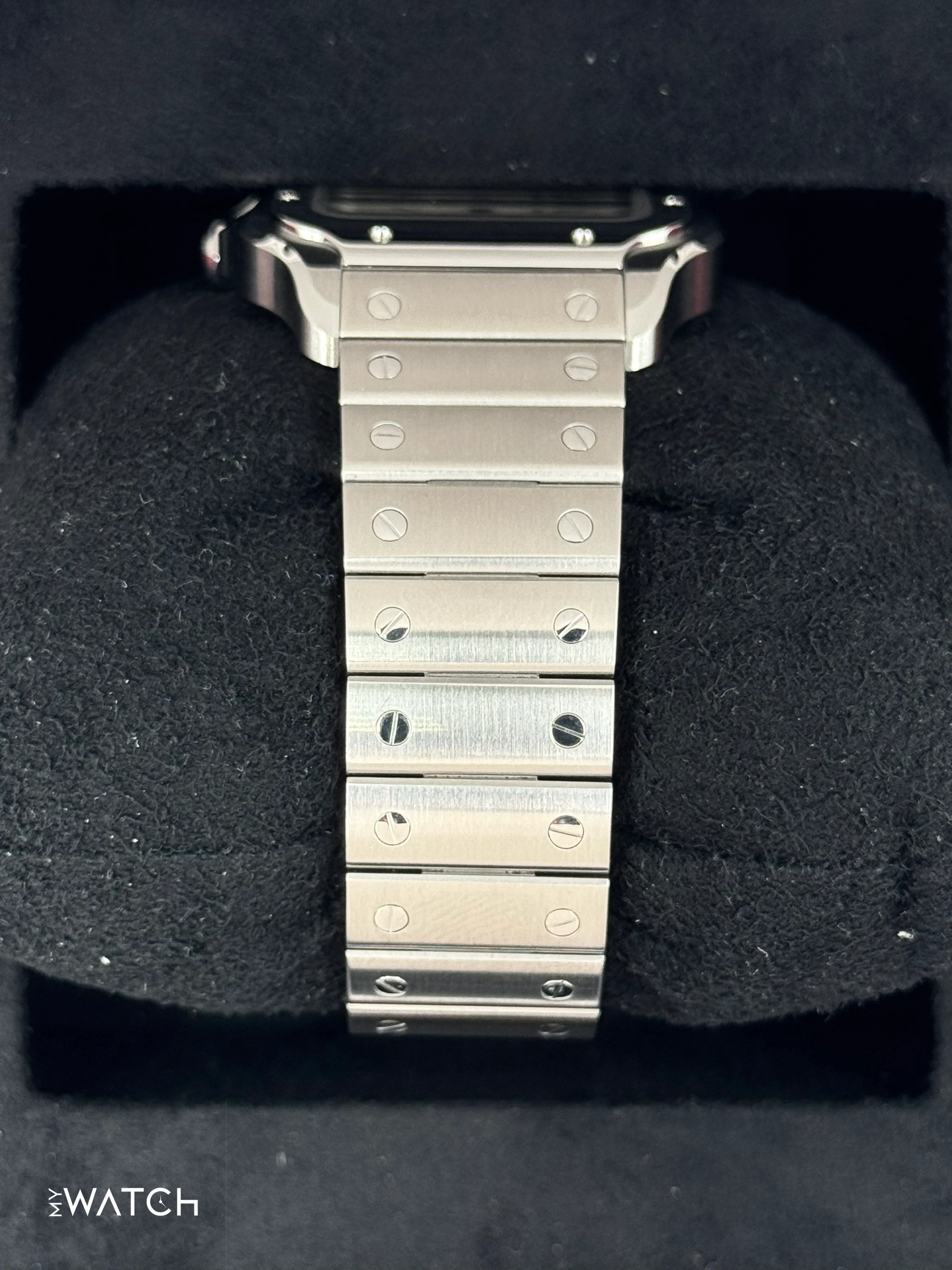 2023 Santos De Cartier 39.8mm WSSA0018 Stainless Steel White Dial - Image 4