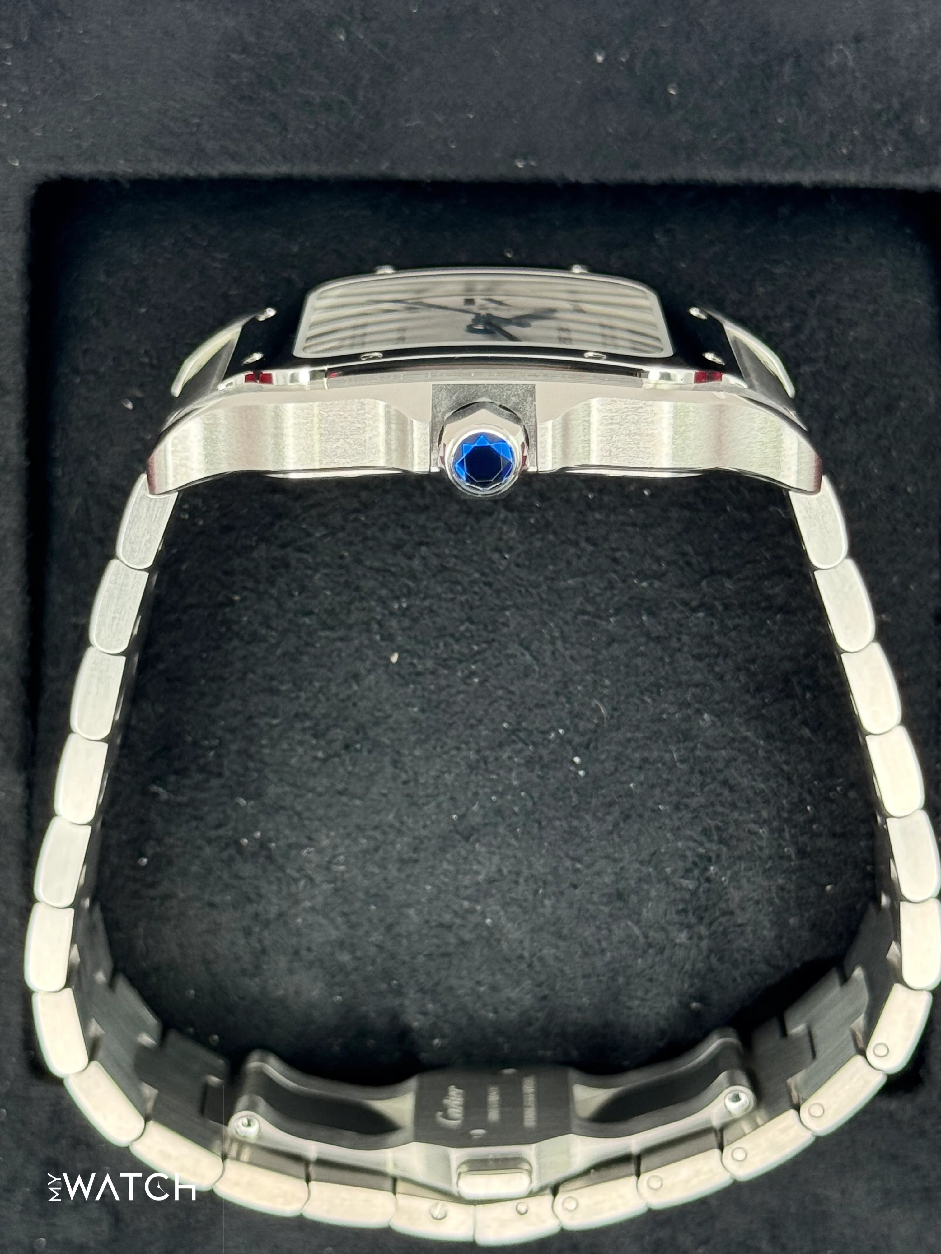 2023 Santos De Cartier 39.8mm WSSA0018 Stainless Steel White Dial - Image 9