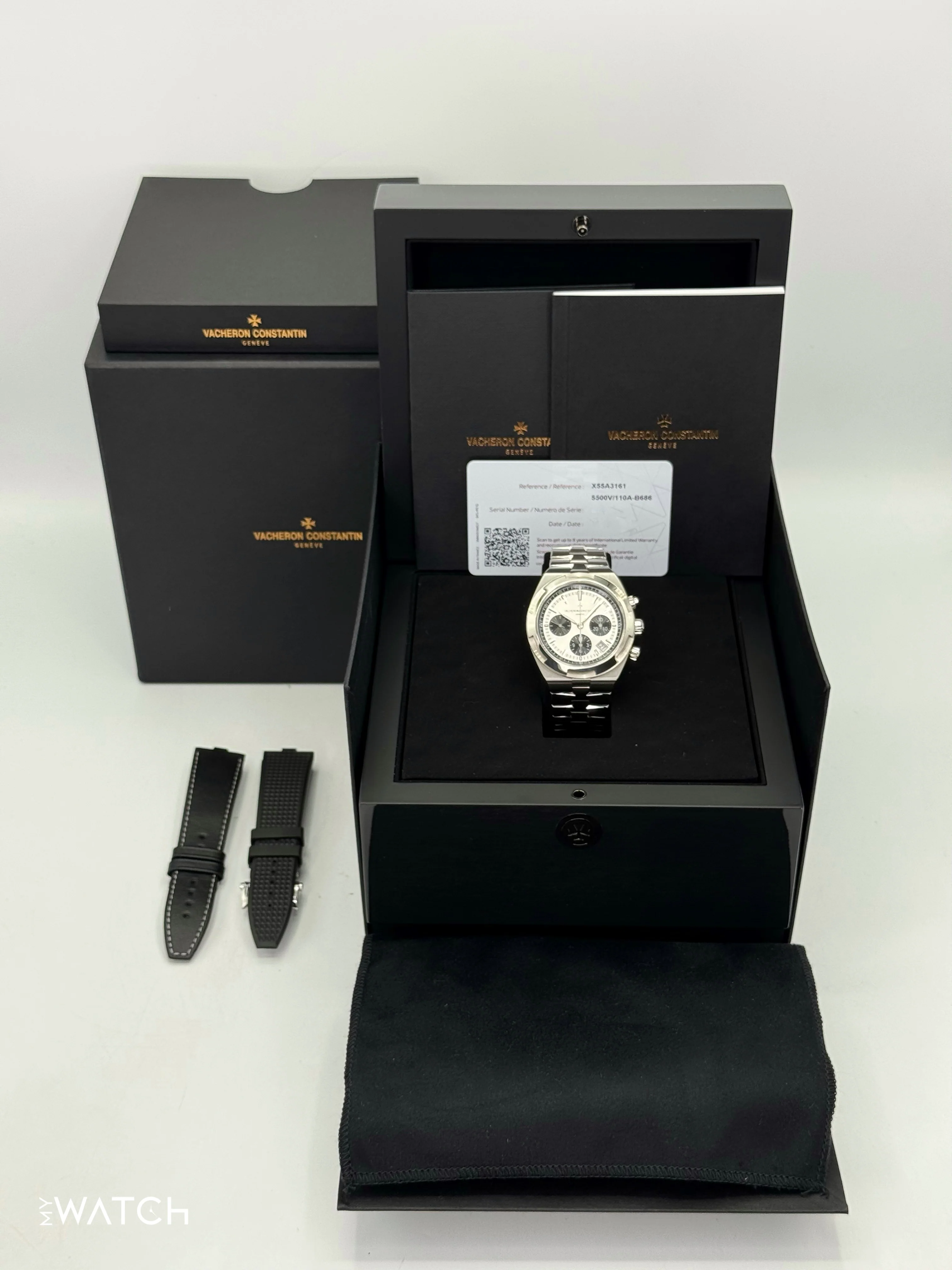 2023 Vacheron Constantin Overseas 42.5mm 5500V Stainless Panda Dial - Image 9