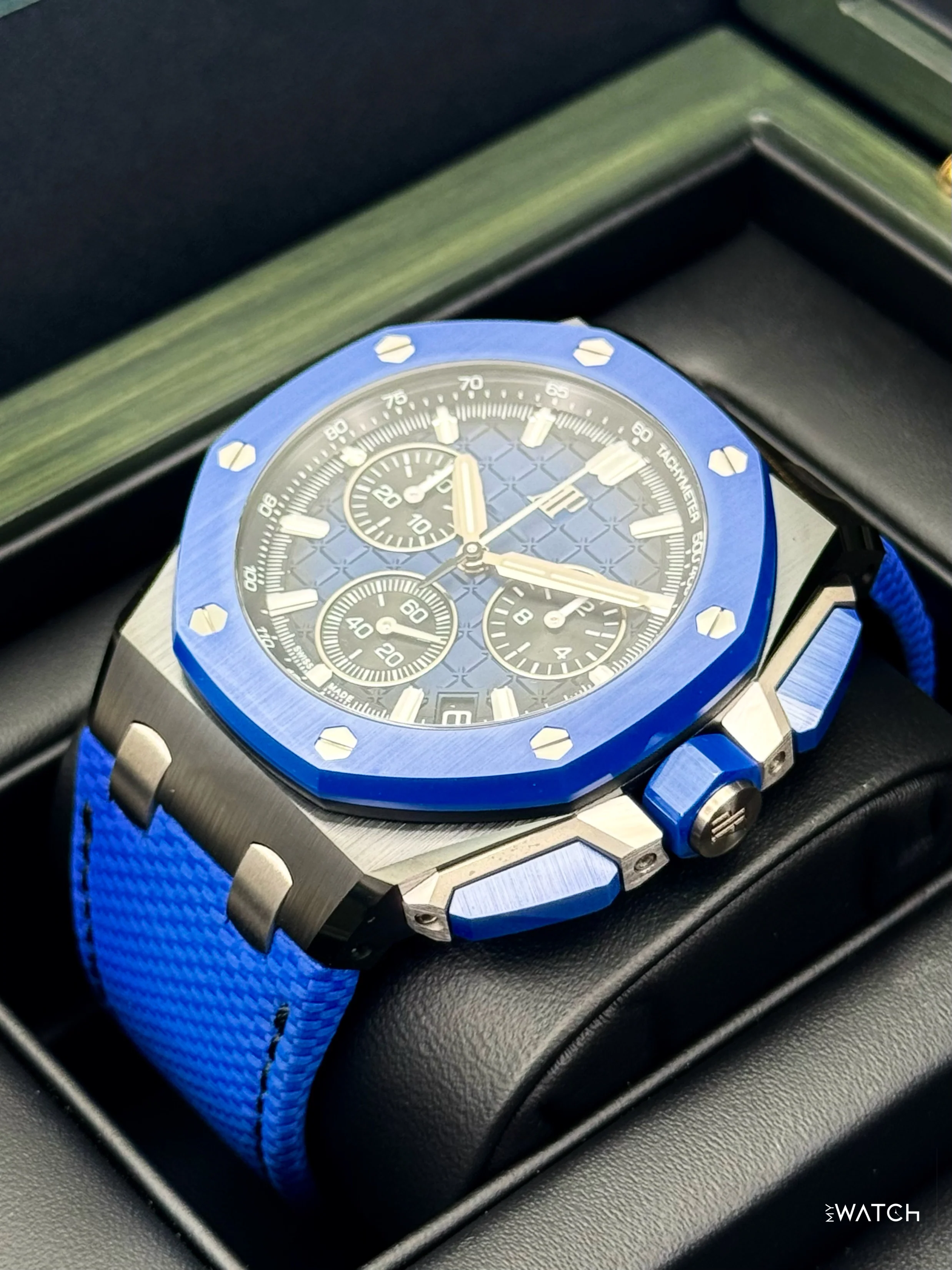 2024 Audemars Piguet Royal Oak Offshore Chrono 43mm 26420CE Ceramic Blue Dial - Image 5