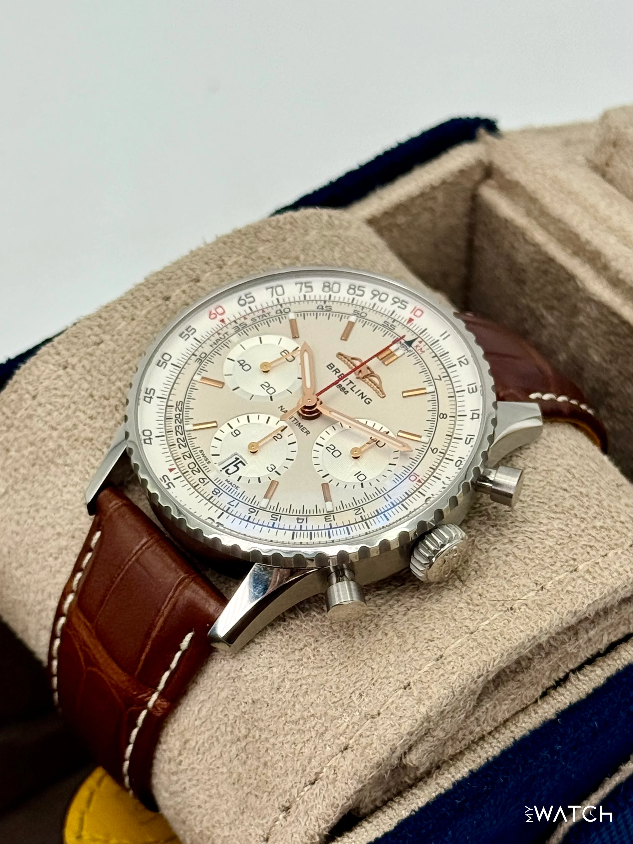 2024 Breitling Navitimer Chronograph B01 41mm AB0139 Stainless Steel Silver Dial - Image 5