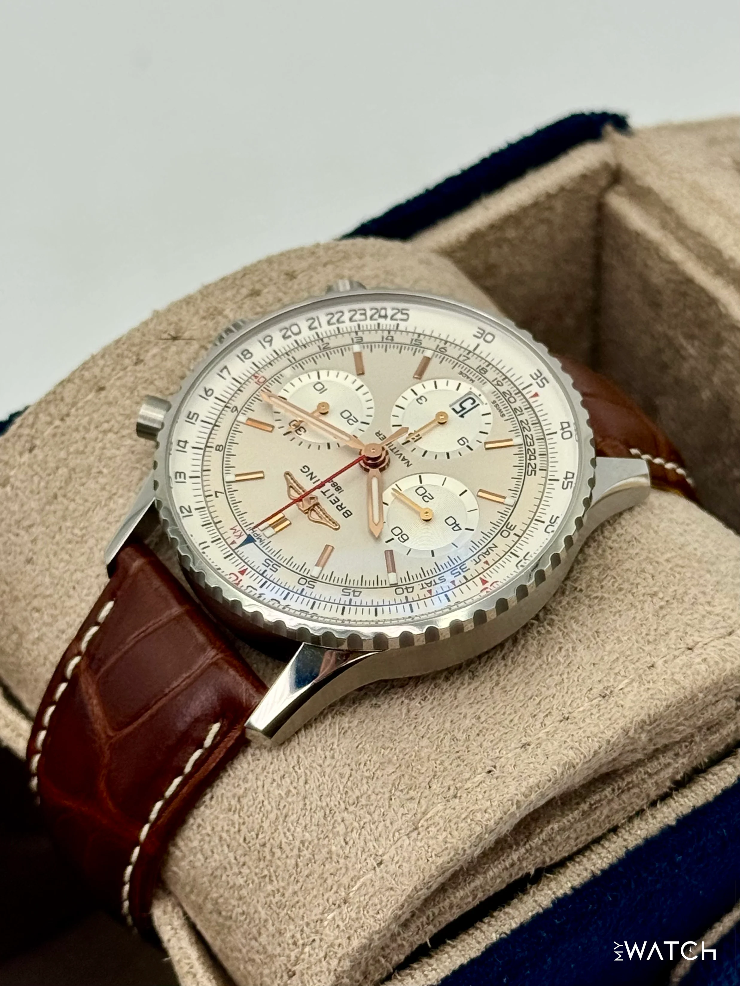 2024 Breitling Navitimer Chronograph B01 41mm AB0139 Stainless Steel Silver Dial - Image 7