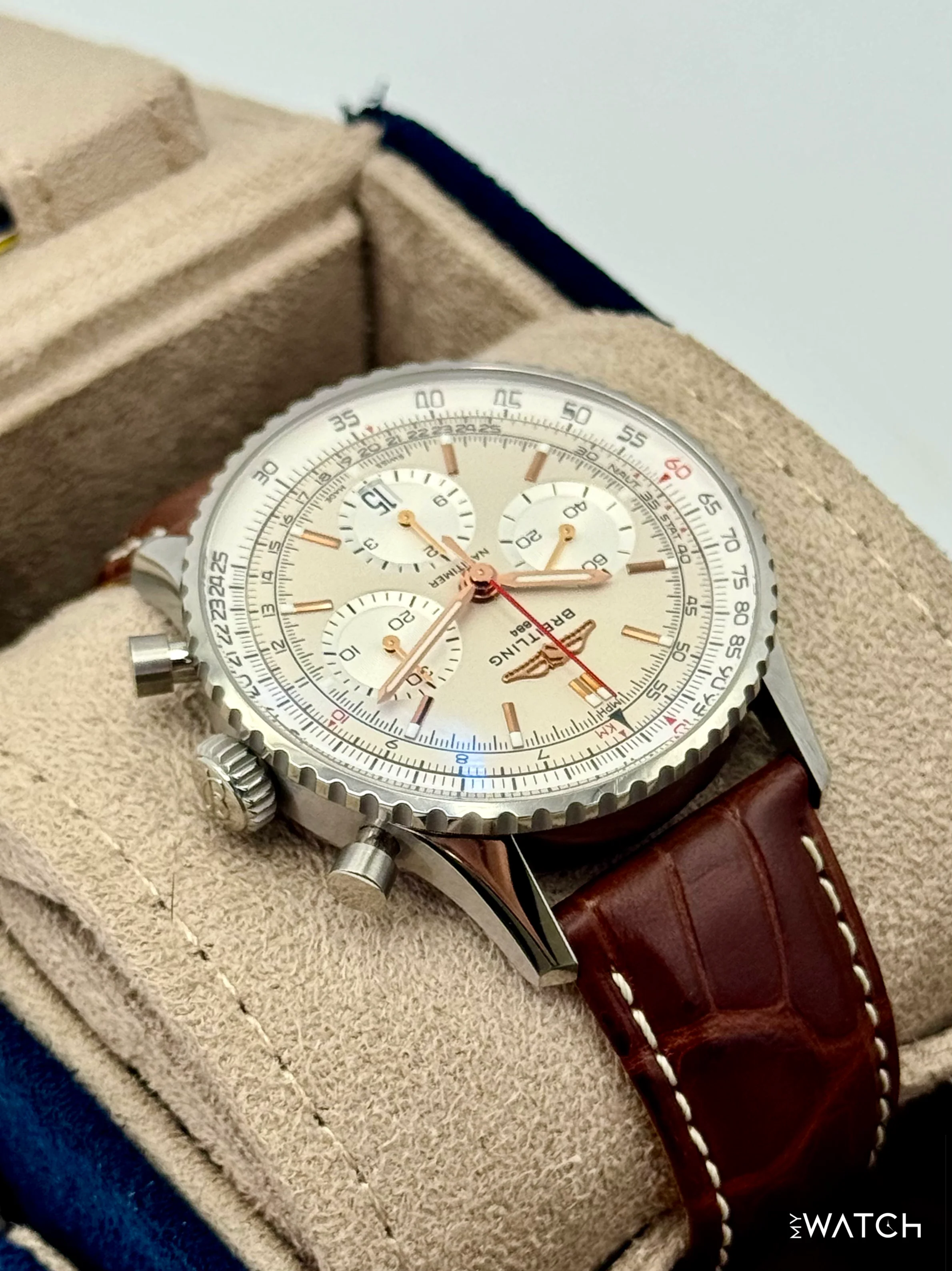 2024 Breitling Navitimer Chronograph B01 41mm AB0139 Stainless Steel Silver Dial - Image 8