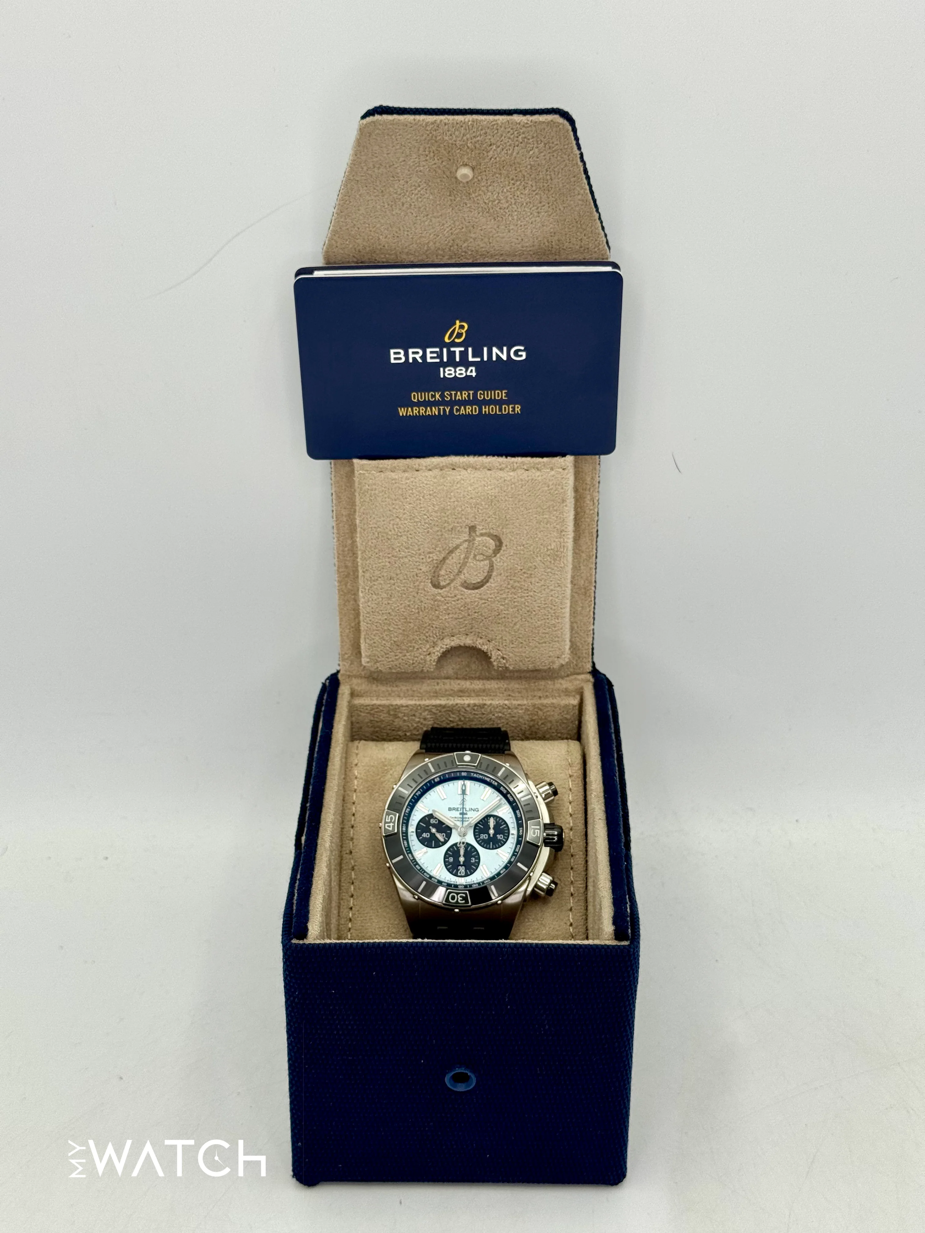2024 Breitling Super Chronomat B01 44 PB01362 Stainless Steel Blue Dial - Image 11
