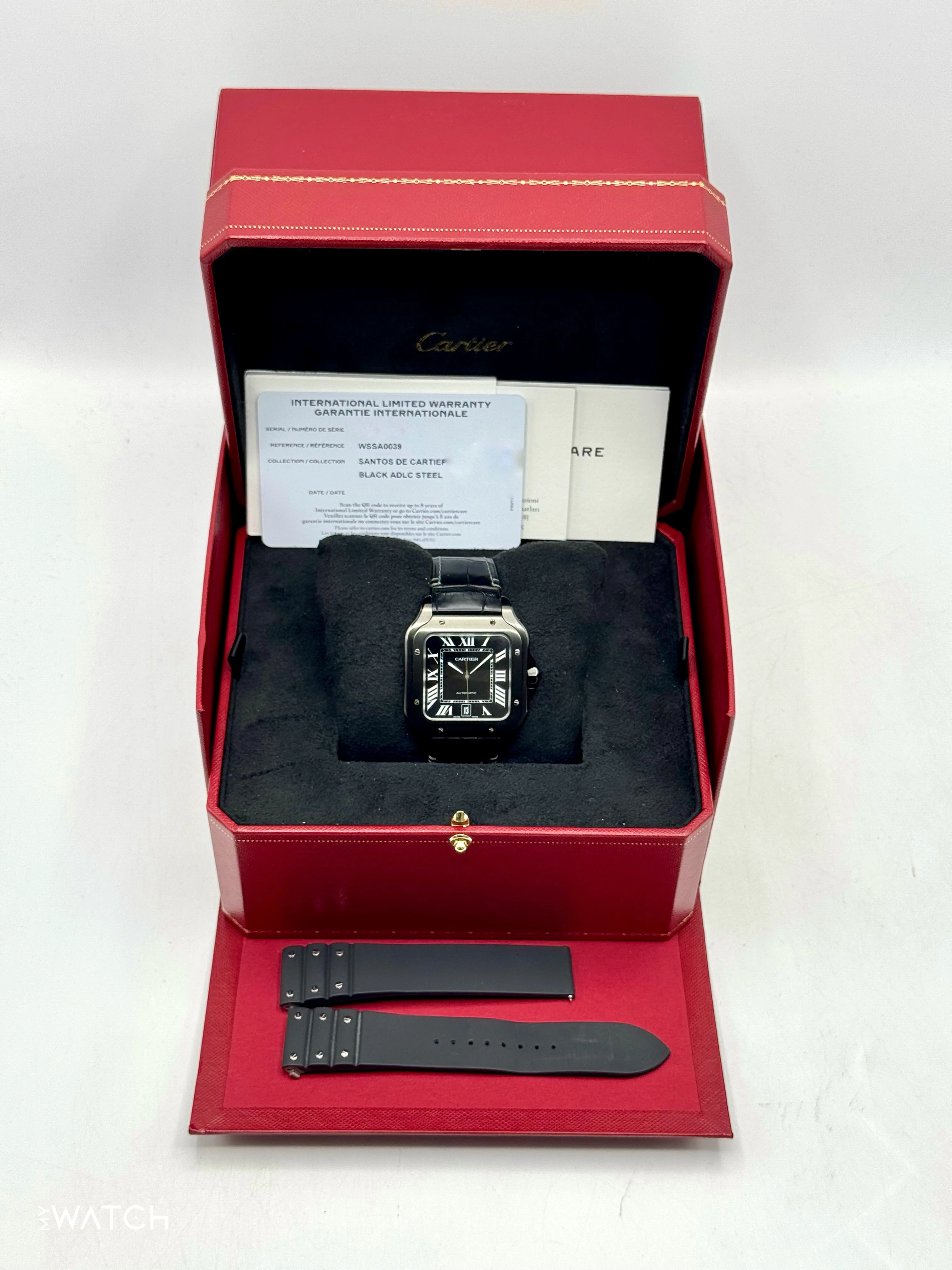 2024 Cartier Santos De Cartier 39.8mm WSSA0039 Black Steel Black Dial - Image 11