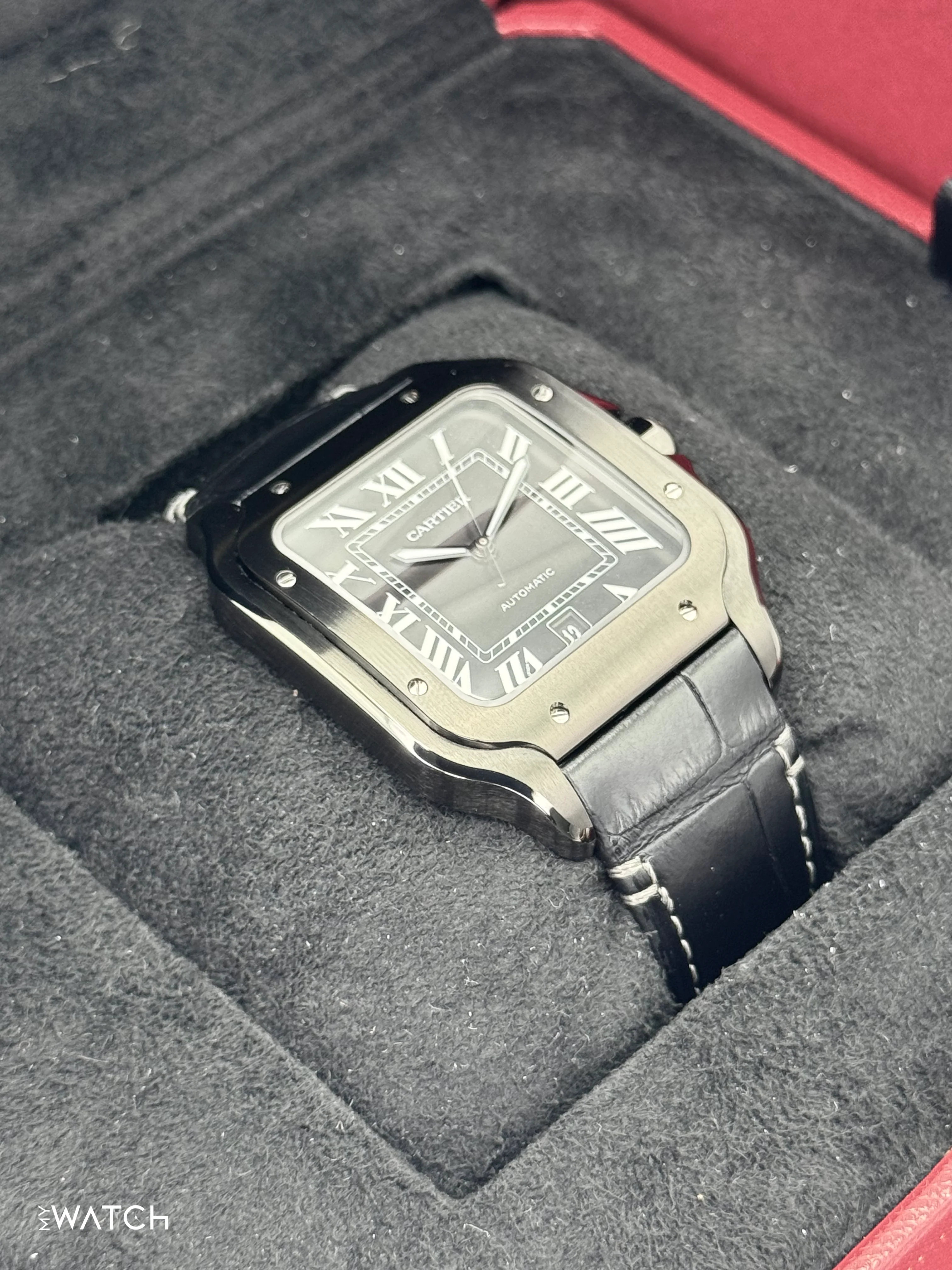 2024 Cartier Santos De Cartier 39.8mm WSSA0039 Black Steel Black Dial - Image 6