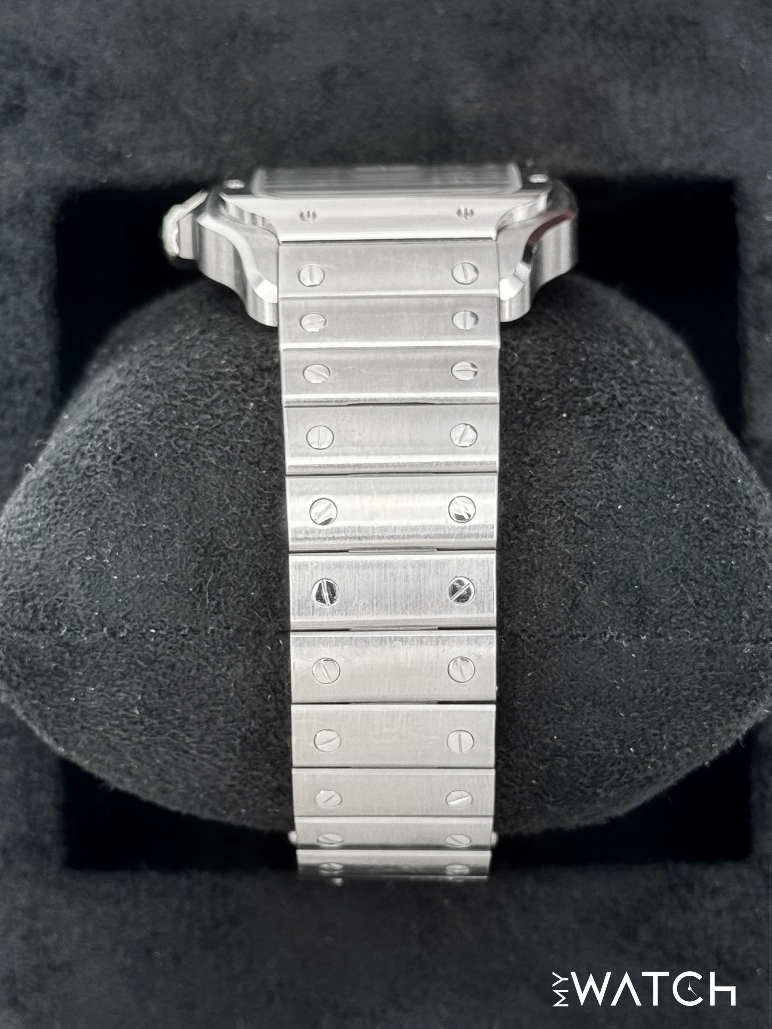 2024 Cartier Santos Dual Time 40.2mm WSSA0076 Stainless Steel Gray Dial - Image 4
