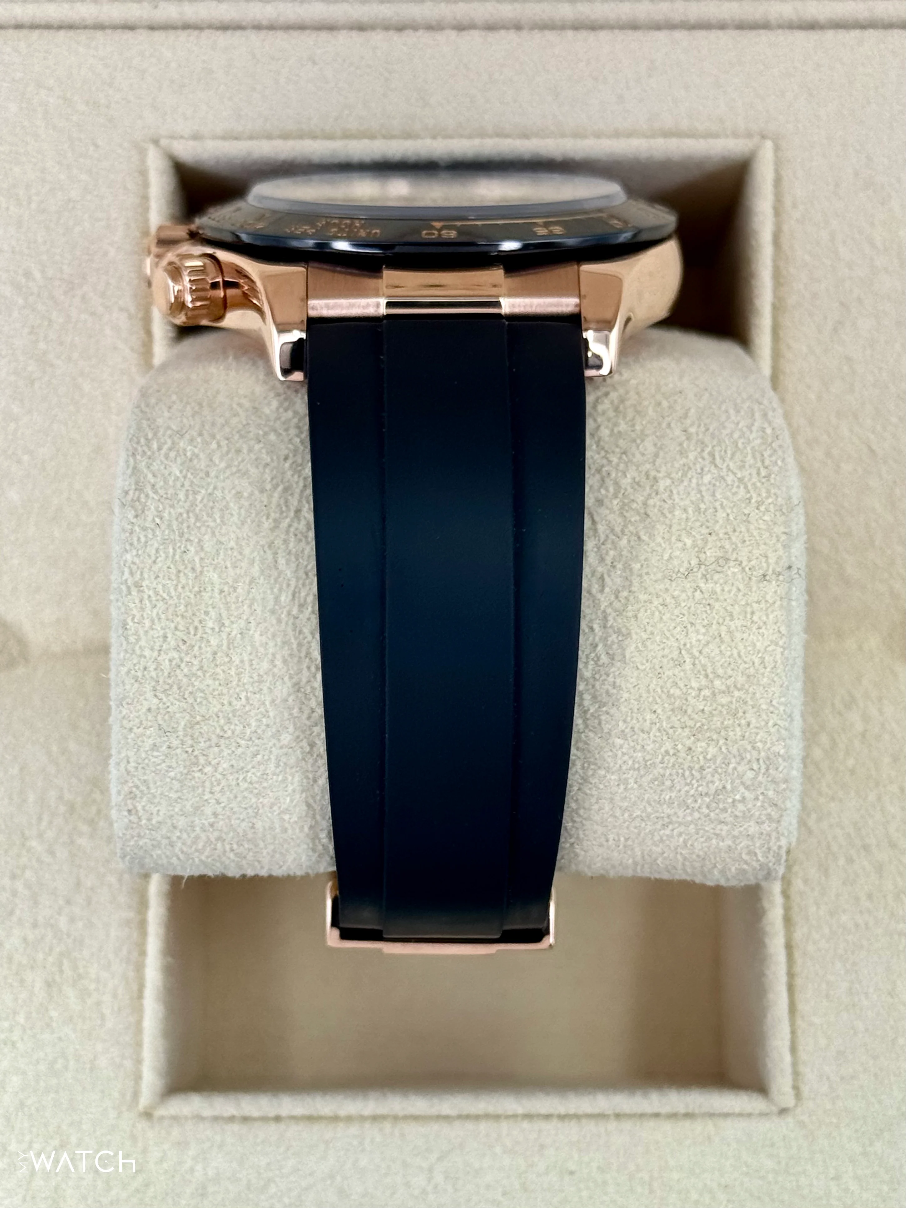 2024 CPO Rolex Daytona 40mm 116515LN Rose Gold Oysterflex Black Dial - Image 4
