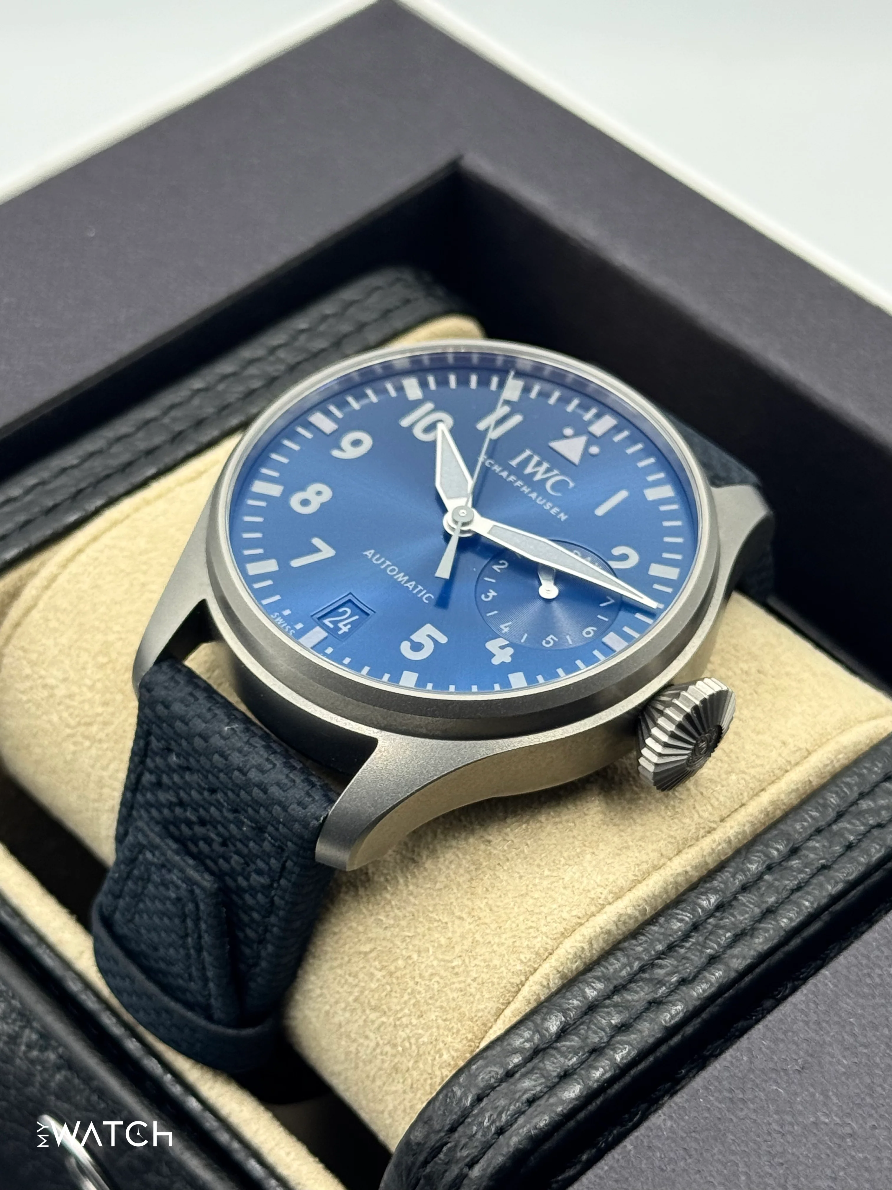 2024 IWC Big Pilot's Watch Racing Works 46mm IW501019 Titanium Blue Dial - Image 6