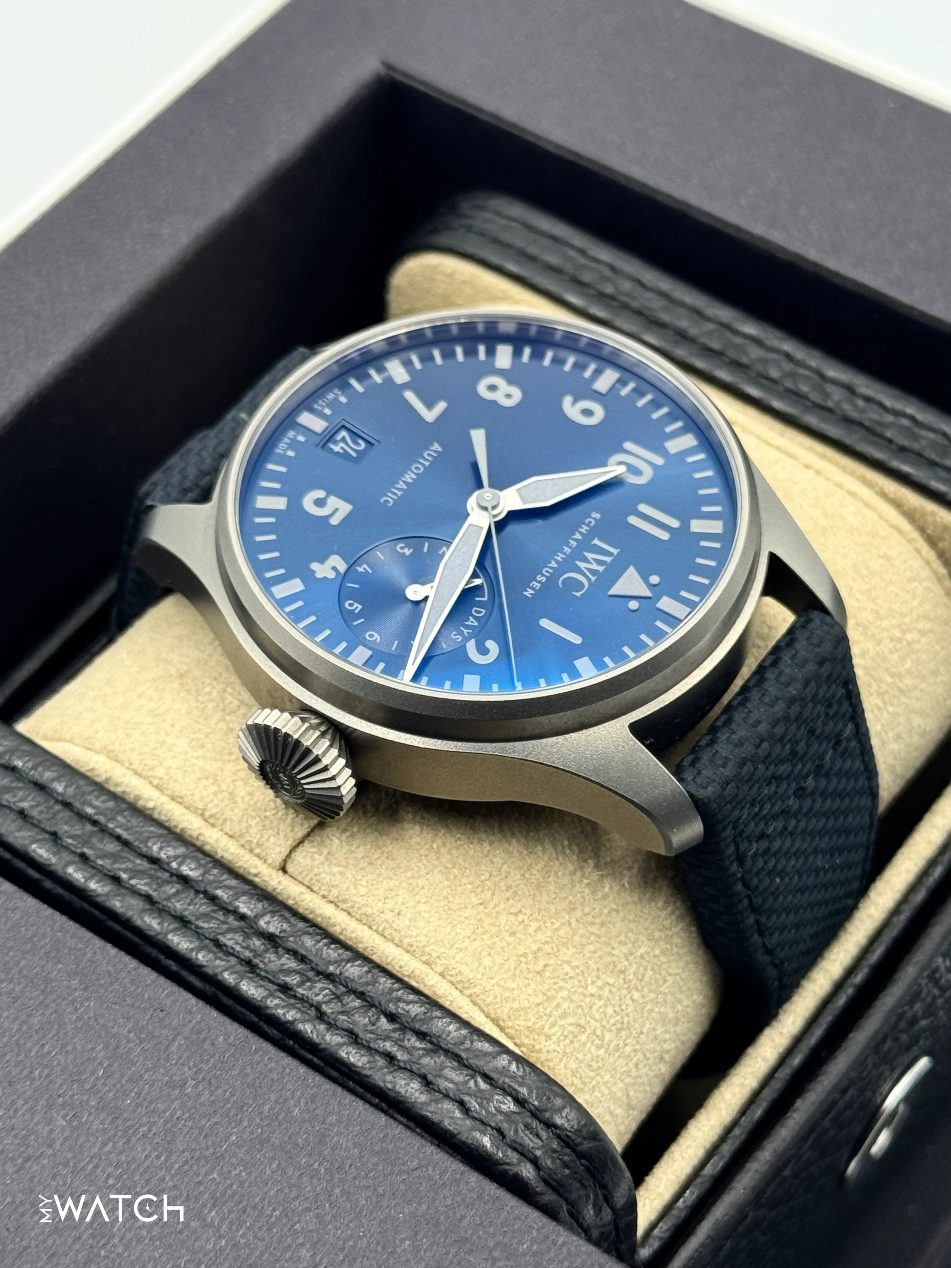 2024 IWC Big Pilot's Watch Racing Works 46mm IW501019 Titanium Blue Dial - Image 8