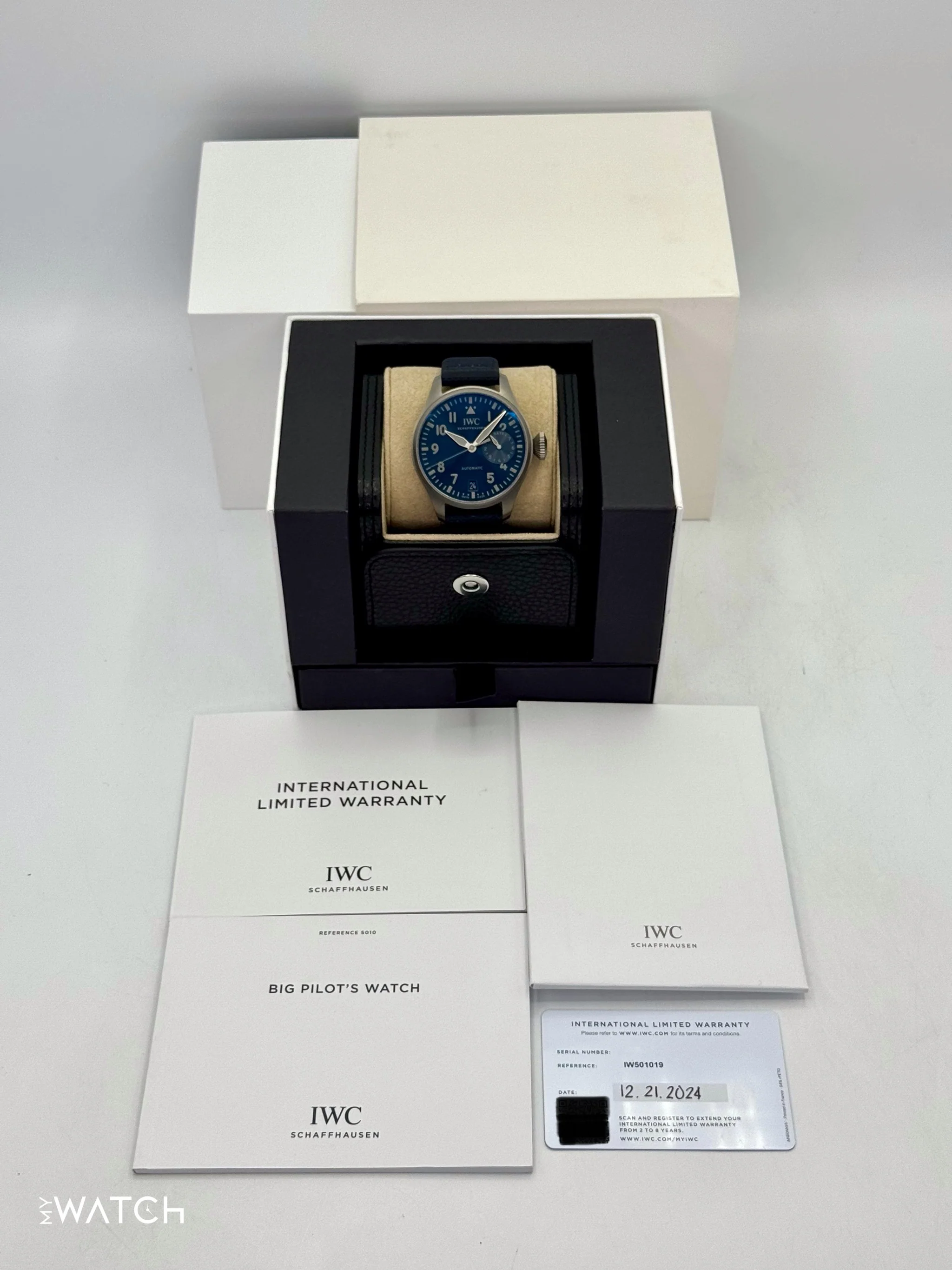 2024 IWC Big Pilot's Watch Racing Works 46mm IW501019 Titanium Blue Dial - Image 9
