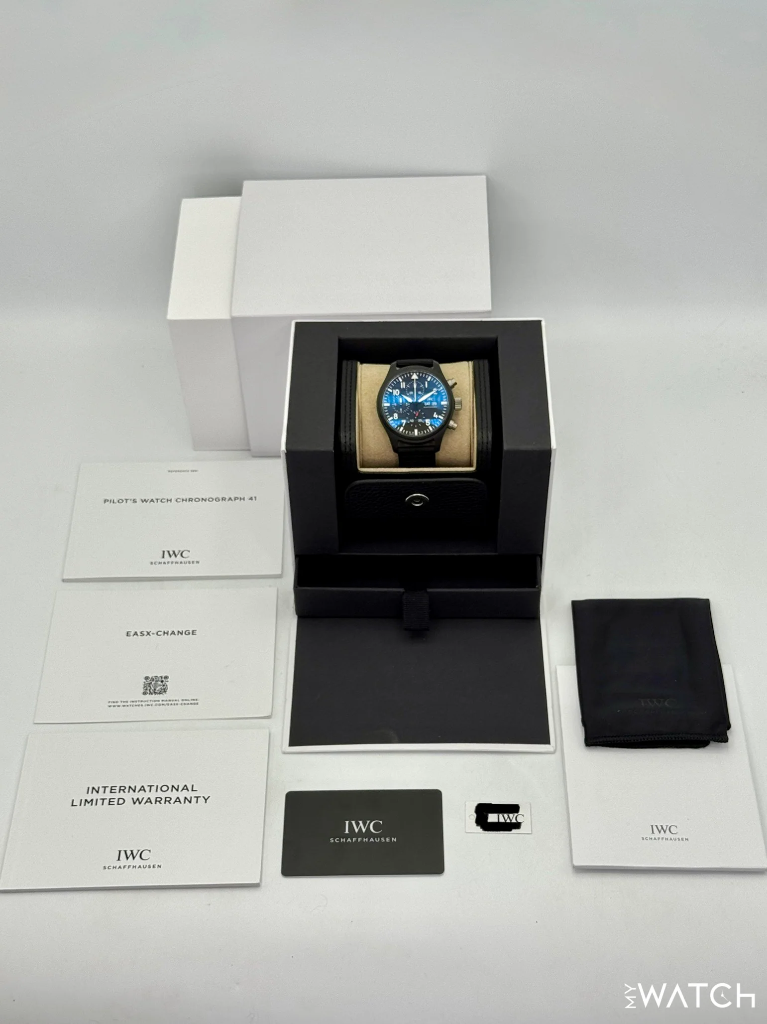 2024 IWC Pilot’s Watch Chronograph "Top Gun" 44.5mm IW389101 Ceramic Black Dial - Image 10