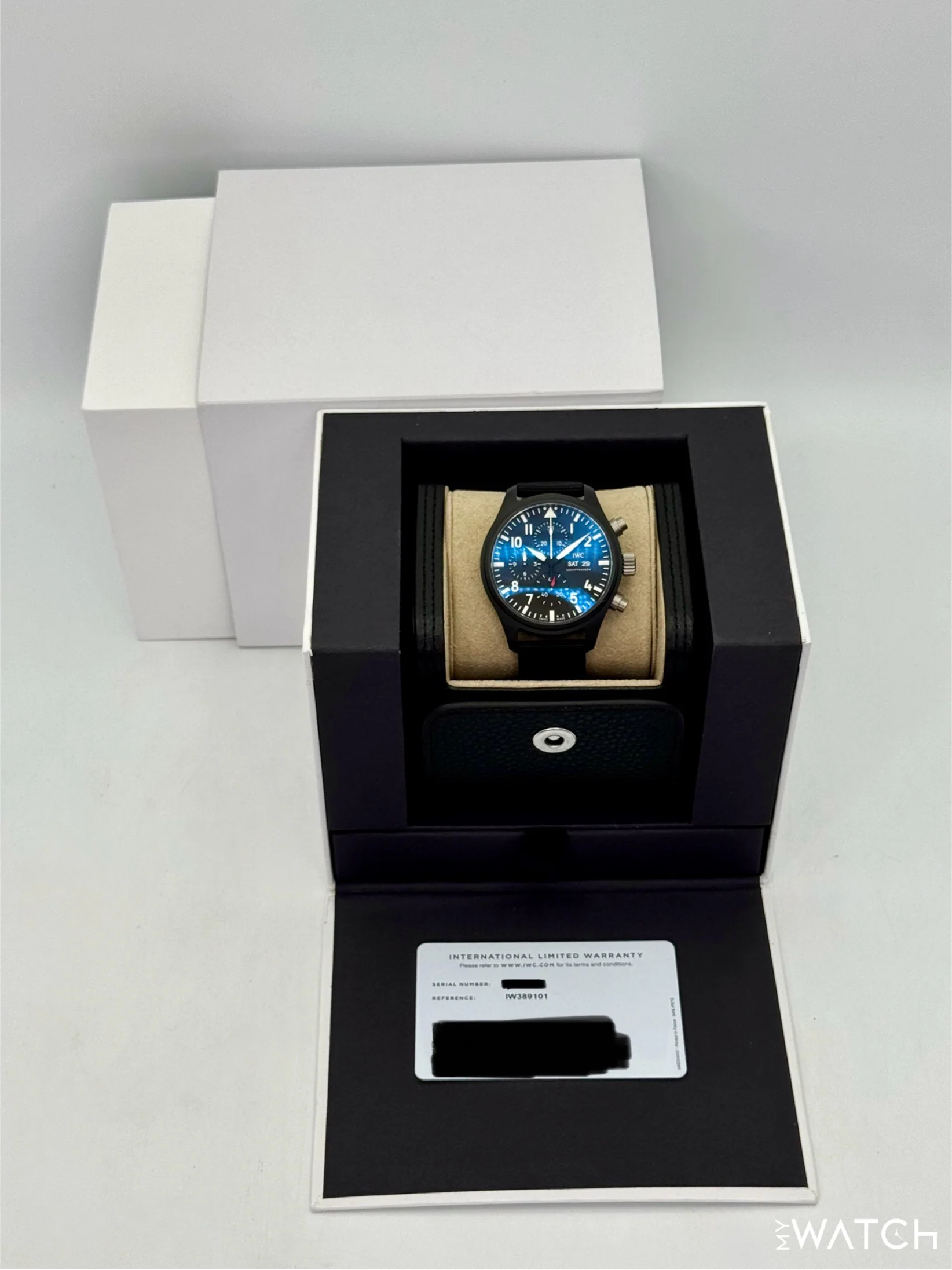2024 IWC Pilot’s Watch Chronograph "Top Gun" 44.5mm IW389101 Ceramic Black Dial - Image 9