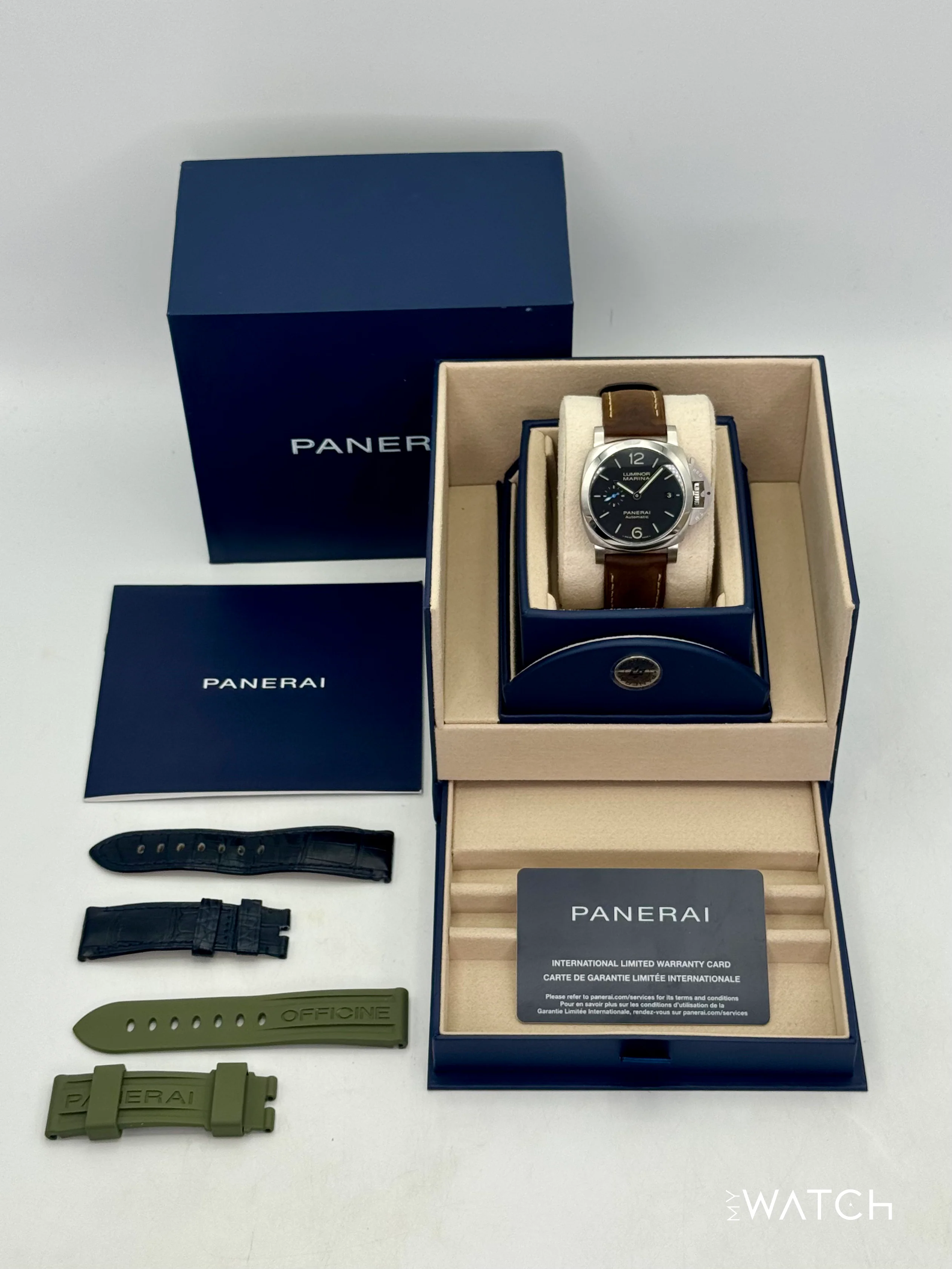 2024 Panerai Quaranta 40mm PAM01372 Stainless Steel Black Dial - Image 10