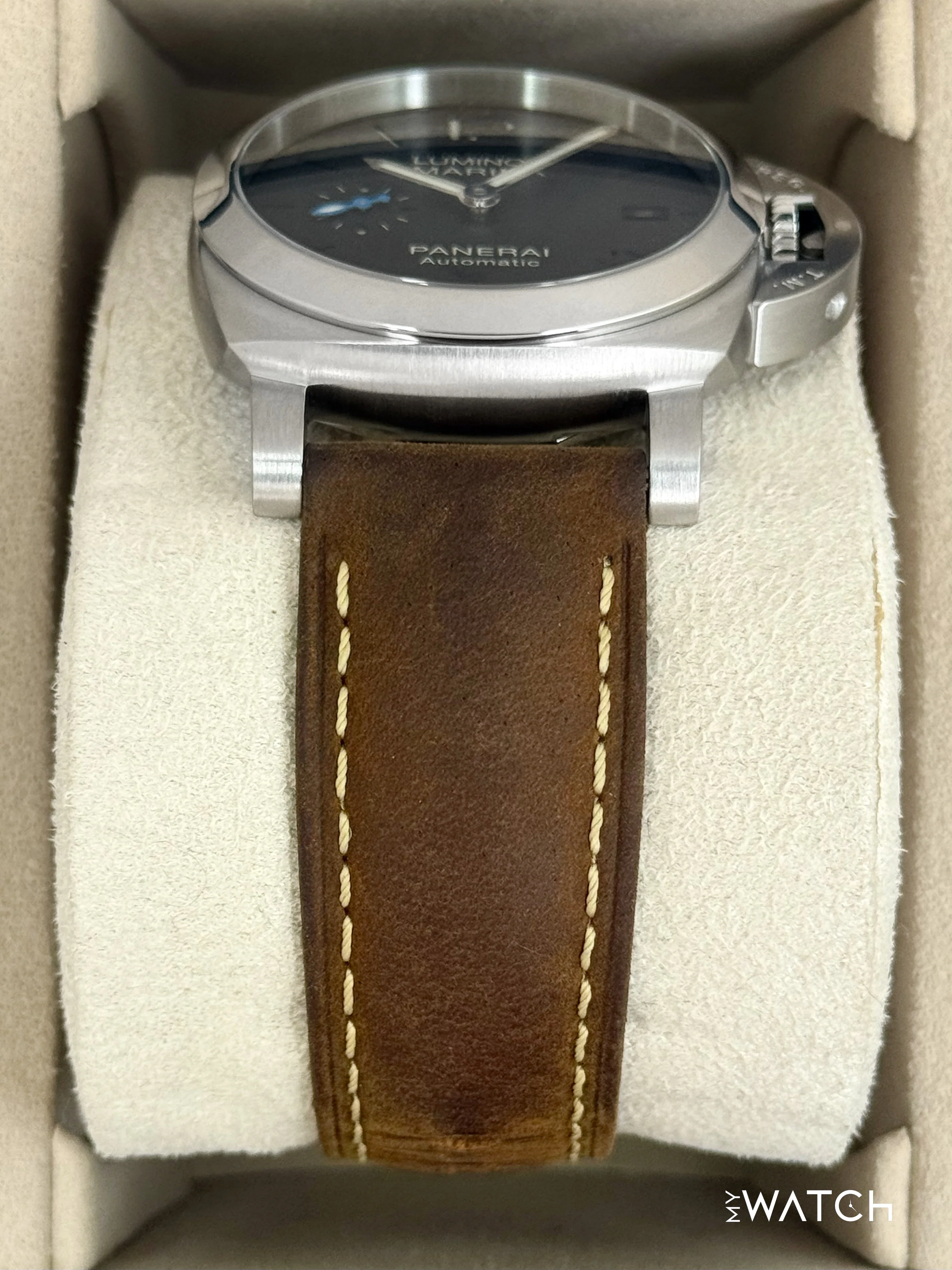 2024 Panerai Quaranta 40mm PAM01372 Stainless Steel Black Dial - Image 3