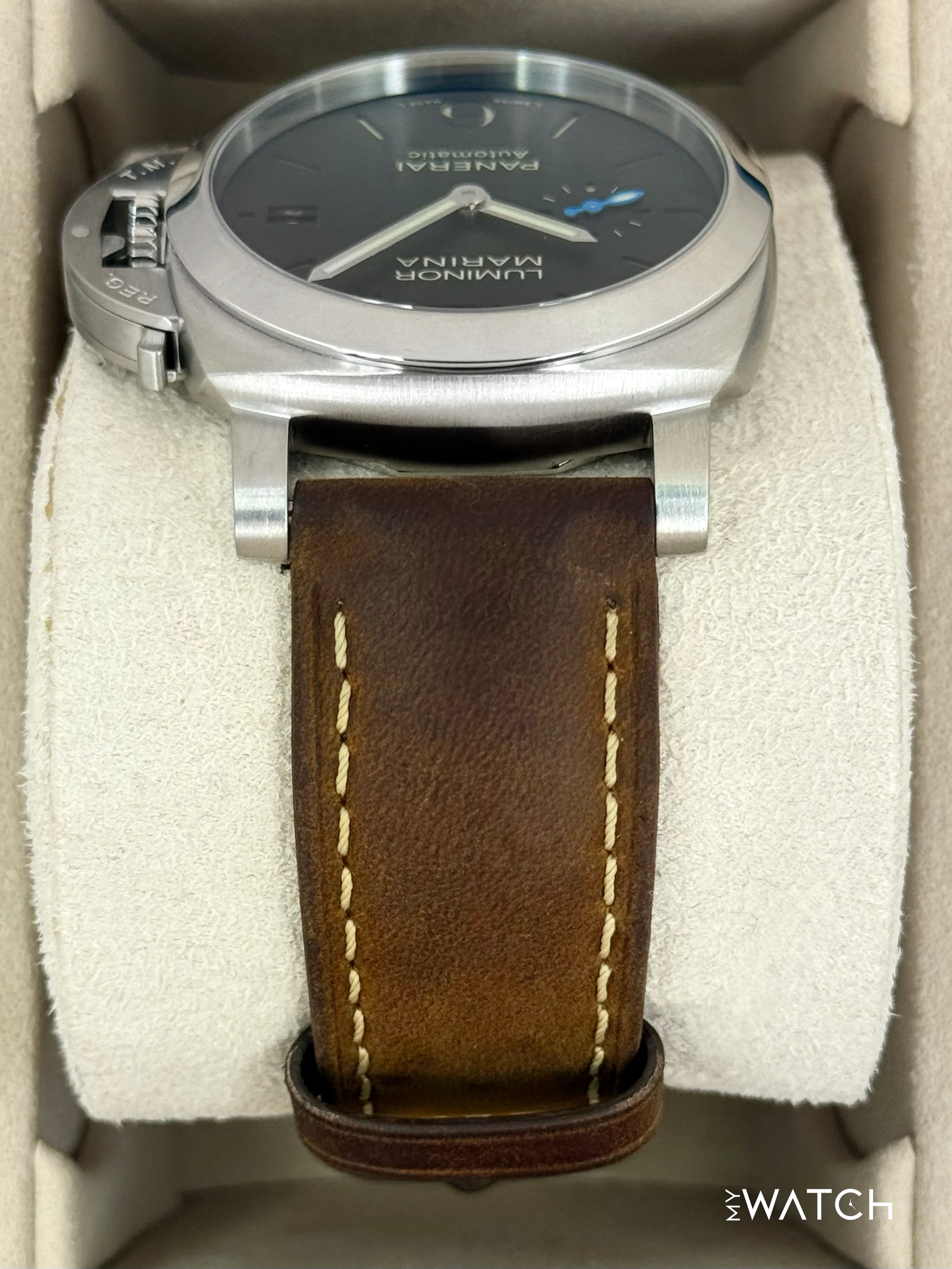 2024 Panerai Quaranta 40mm PAM01372 Stainless Steel Black Dial - Image 4