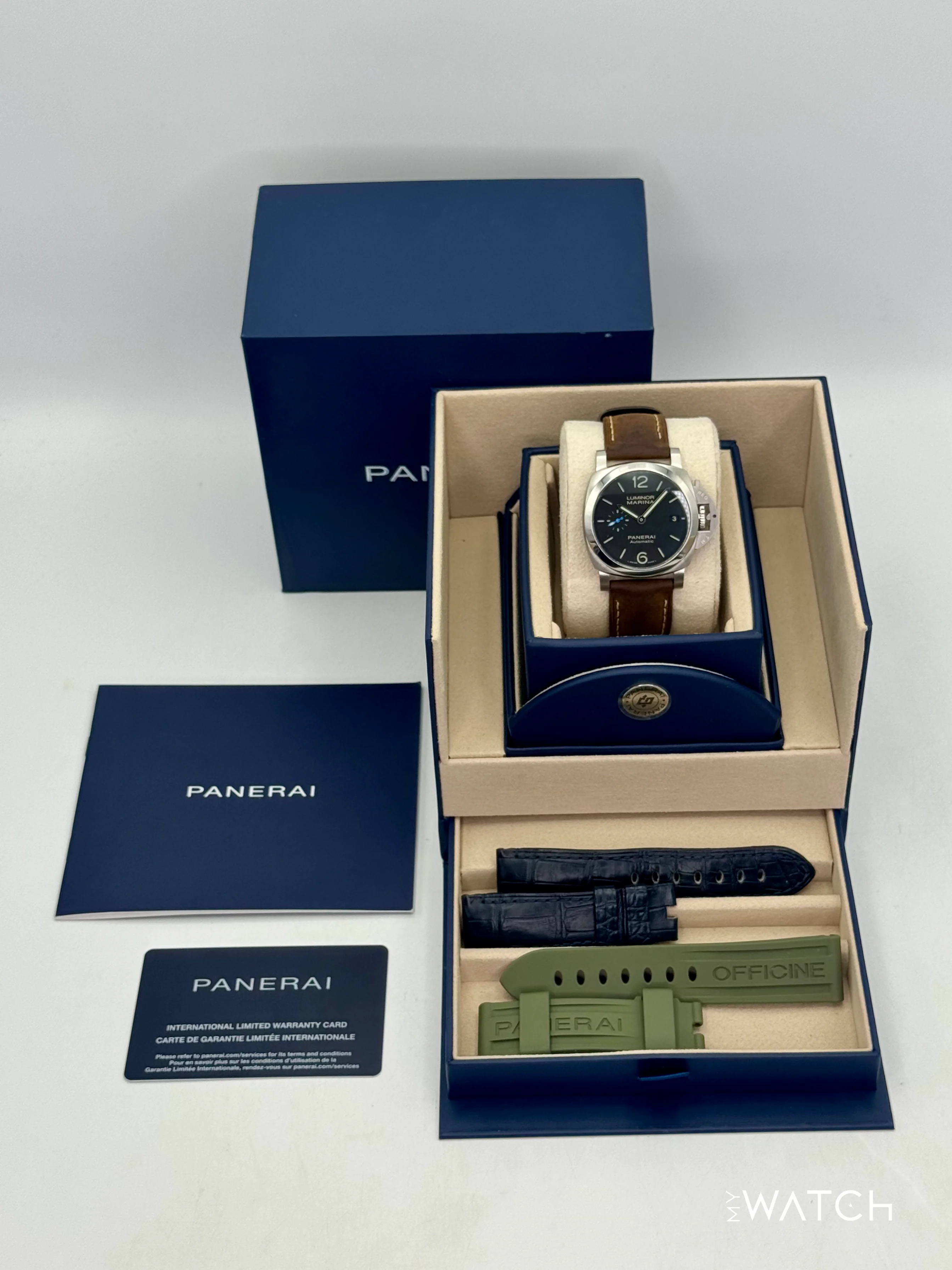 2024 Panerai Quaranta 40mm PAM01372 Stainless Steel Black Dial - Image 9