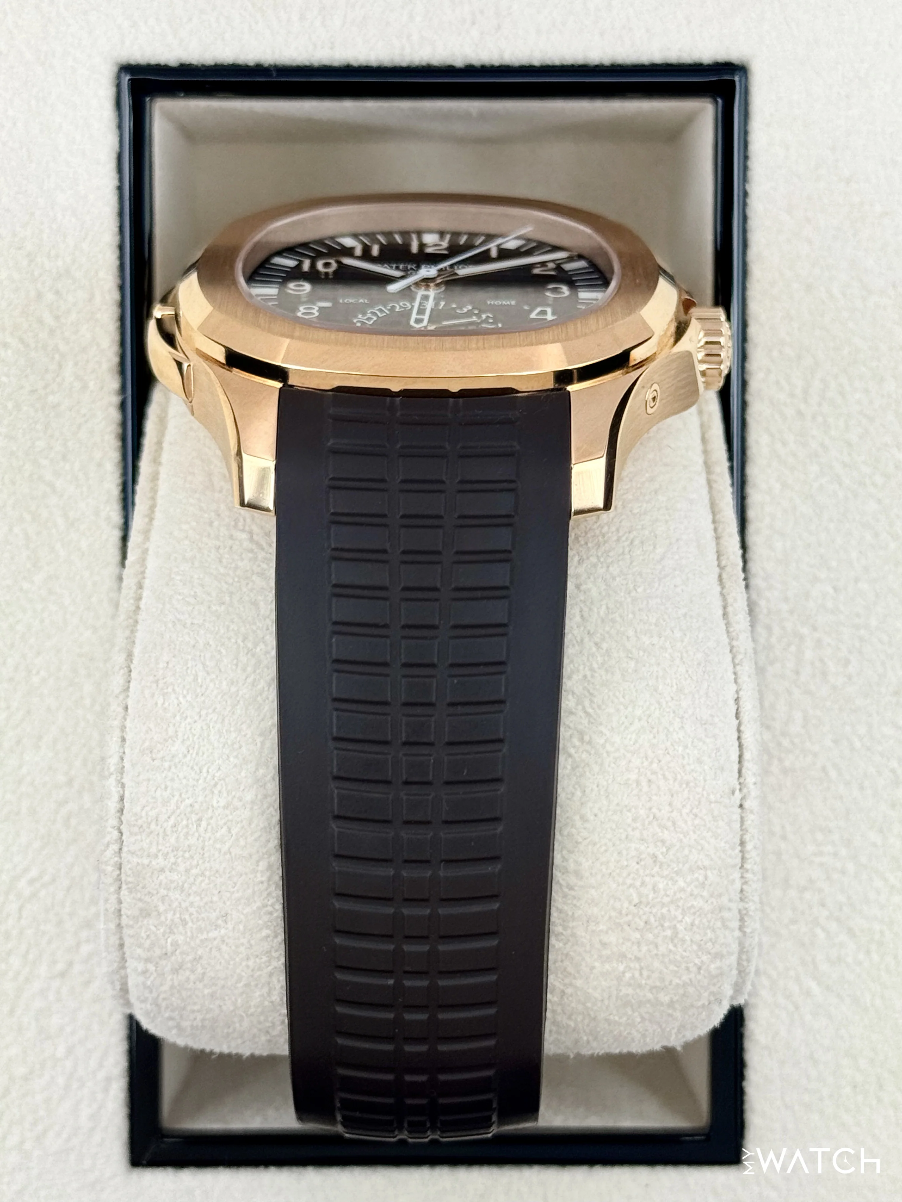 2024 Patek Philippe Aquanaut 40.8mm 5164R-001 Rose Gold Brown Dial - Image 3