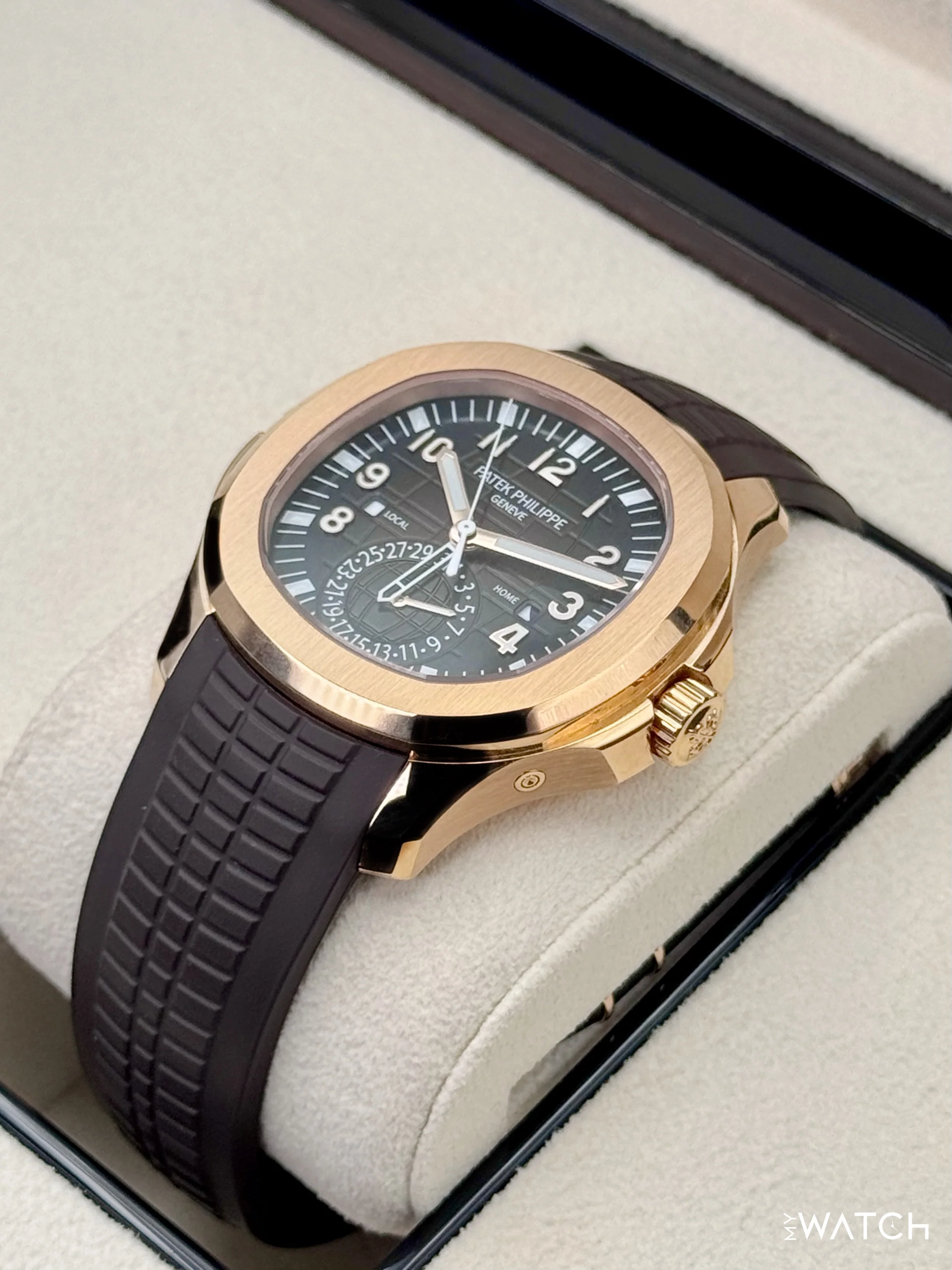 2024 Patek Philippe Aquanaut 40.8mm 5164R-001 Rose Gold Brown Dial - Image 5