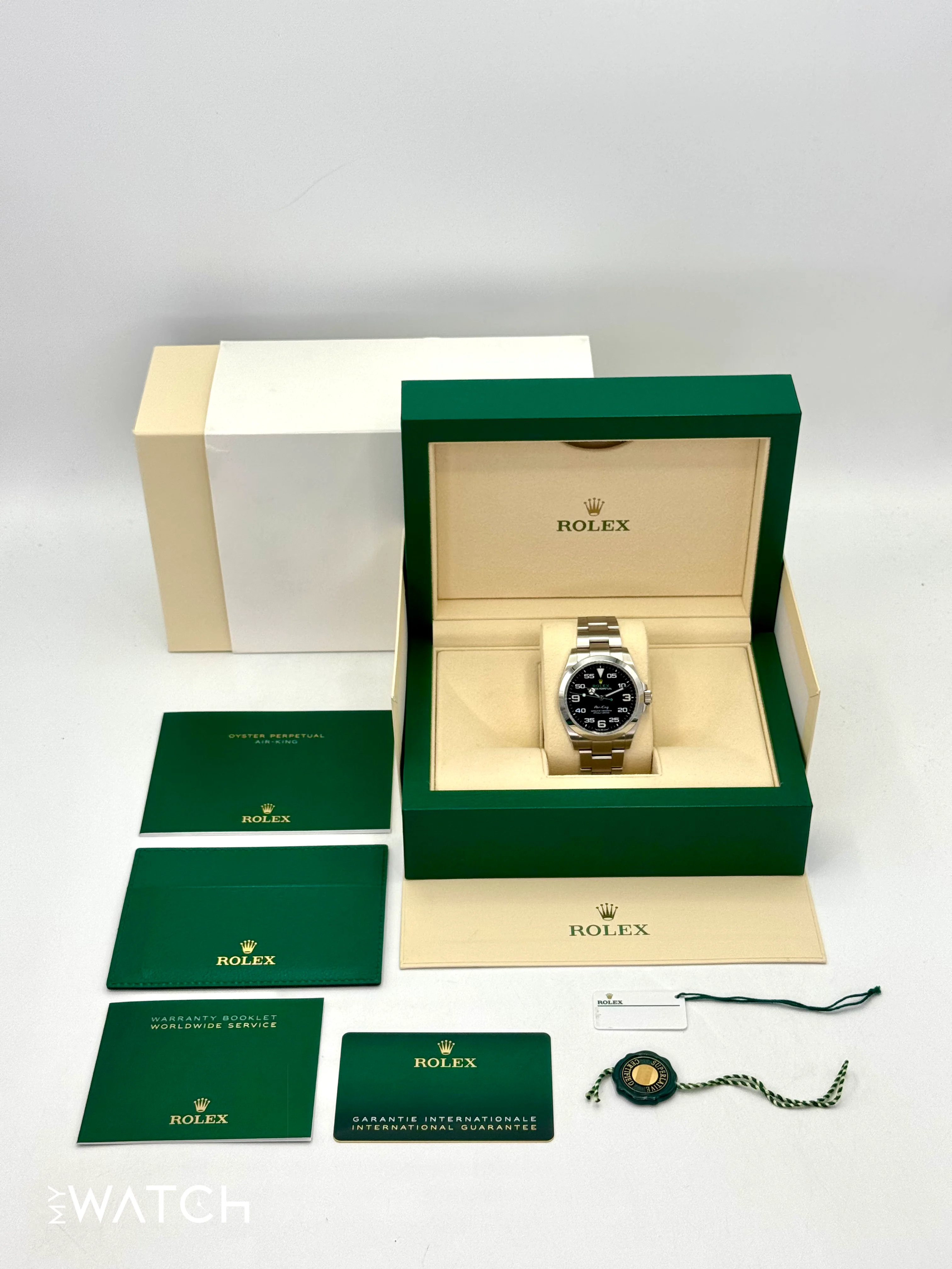 2024 Rolex Air-King 40mm 126900 Stainless Steel Black Dial - Image 10