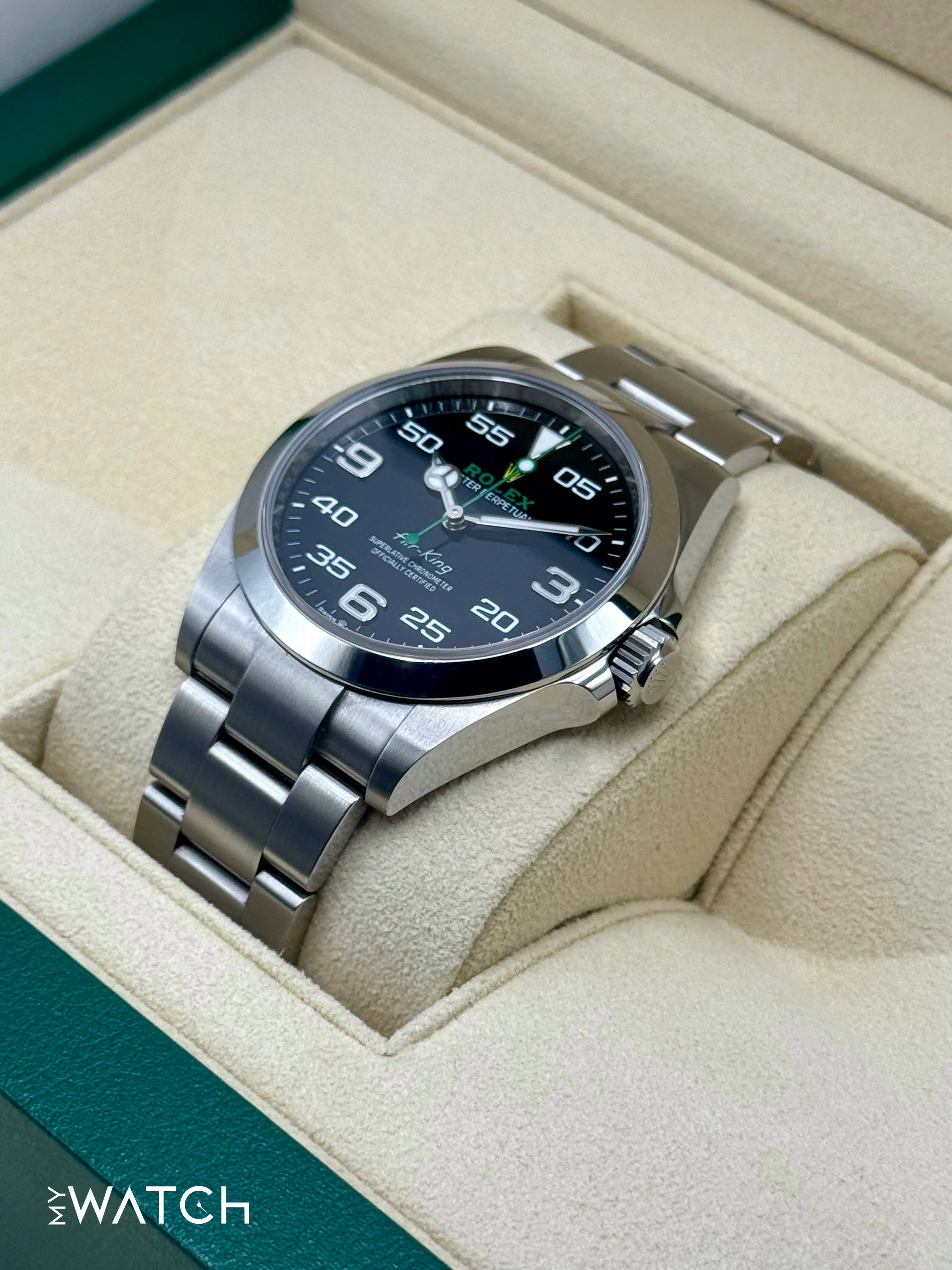 2024 Rolex Air-King 40mm 126900 Stainless Steel Black Dial - Image 5