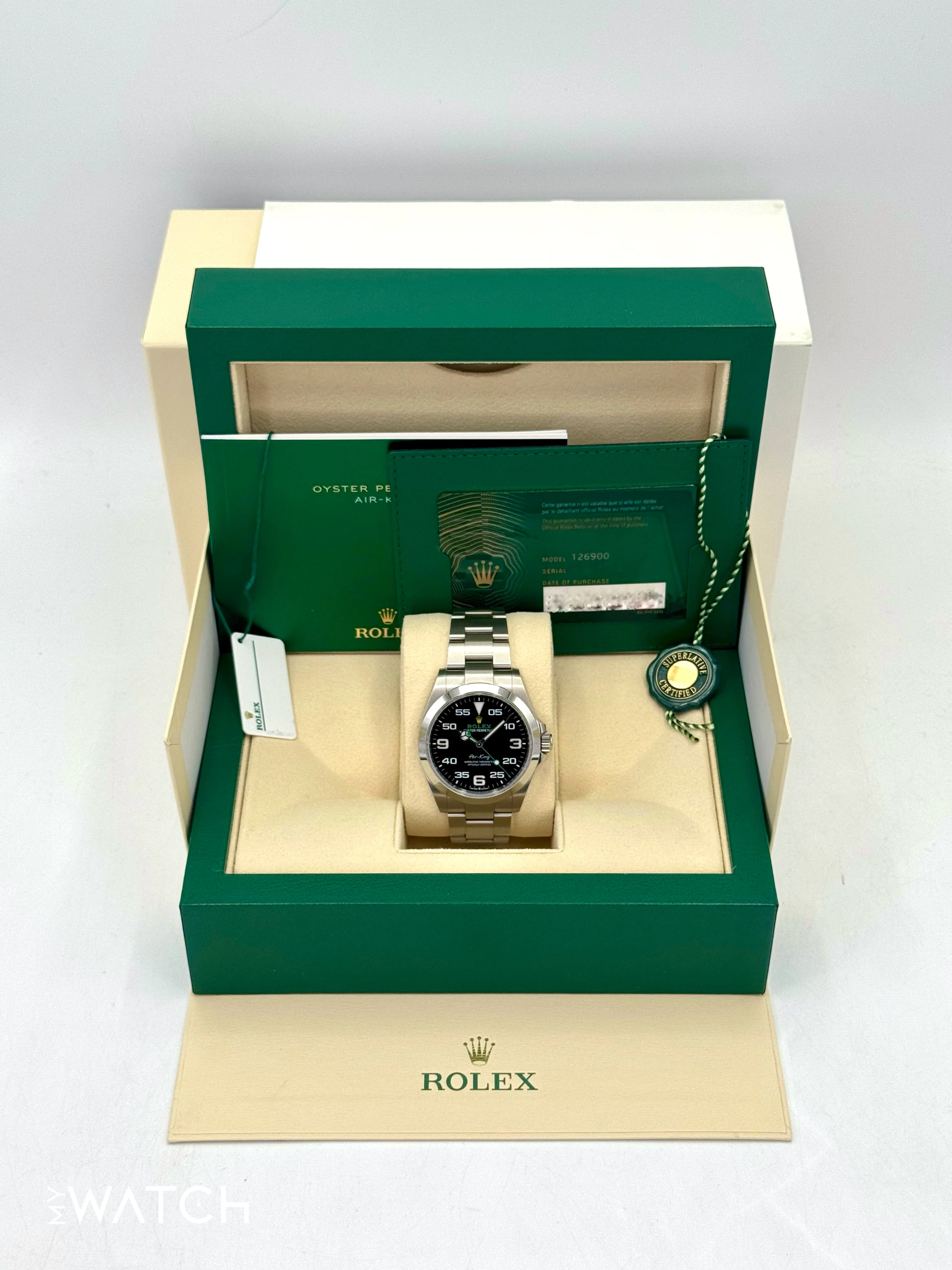 2024 Rolex Air-King 40mm 126900 Stainless Steel Black Dial - Image 9