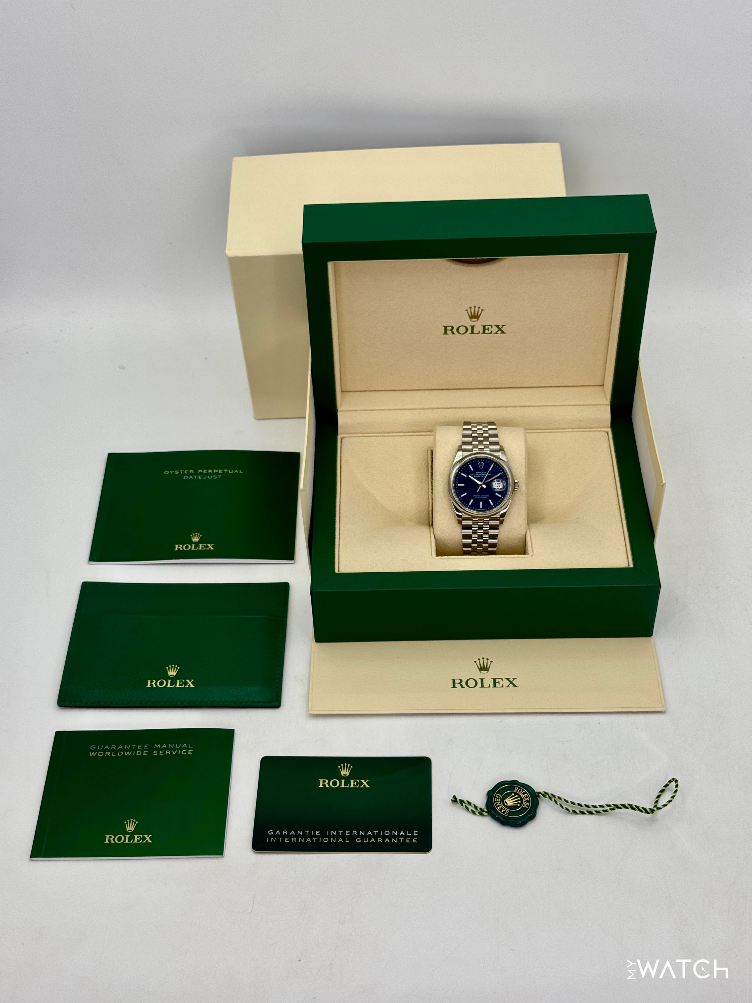 2024 Rolex Datejust 36mm 126200 Stainless Steel Jubilee Blue Dial - Image 10