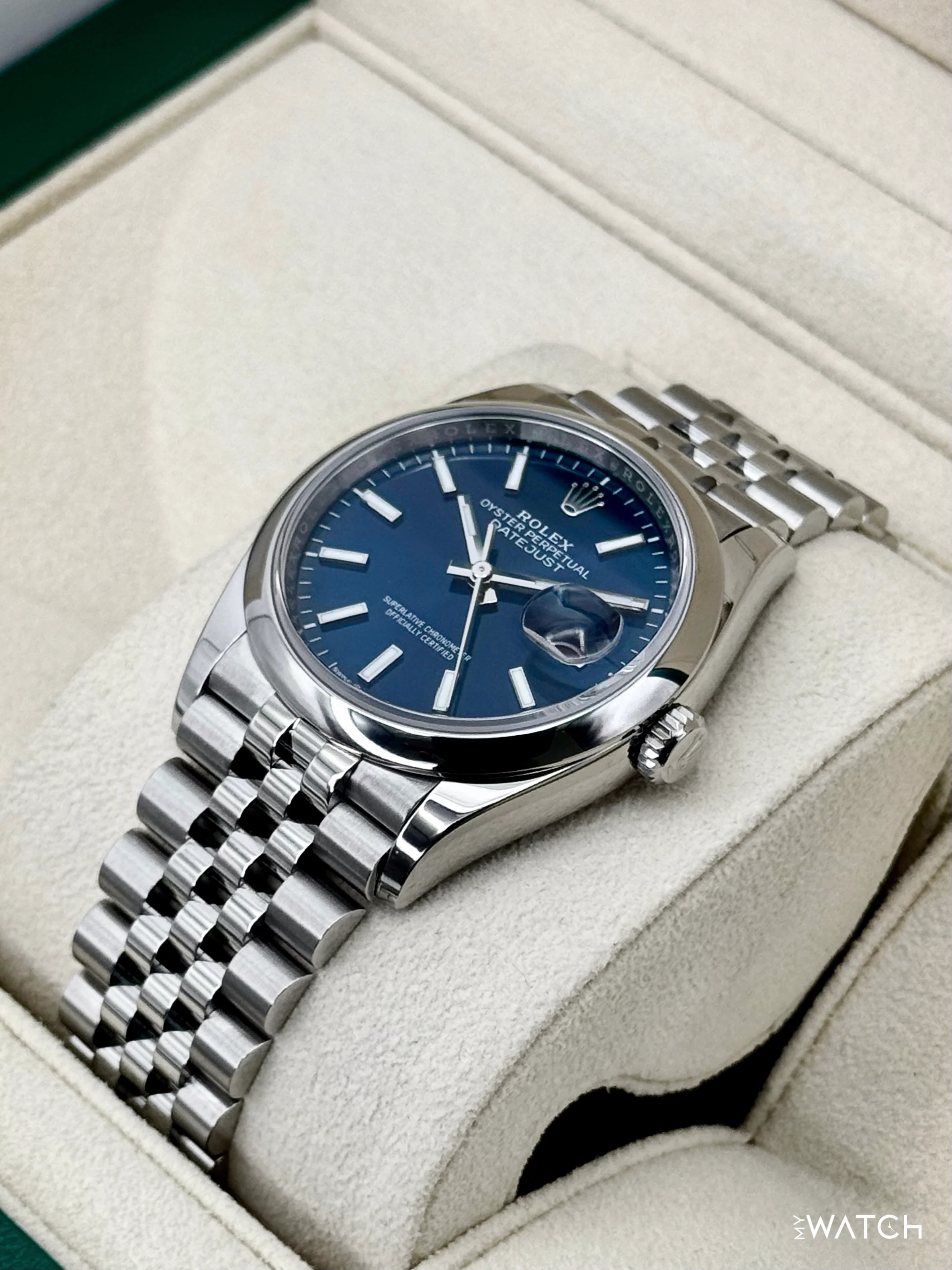 2024 Rolex Datejust 36mm 126200 Stainless Steel Jubilee Blue Dial - Image 5