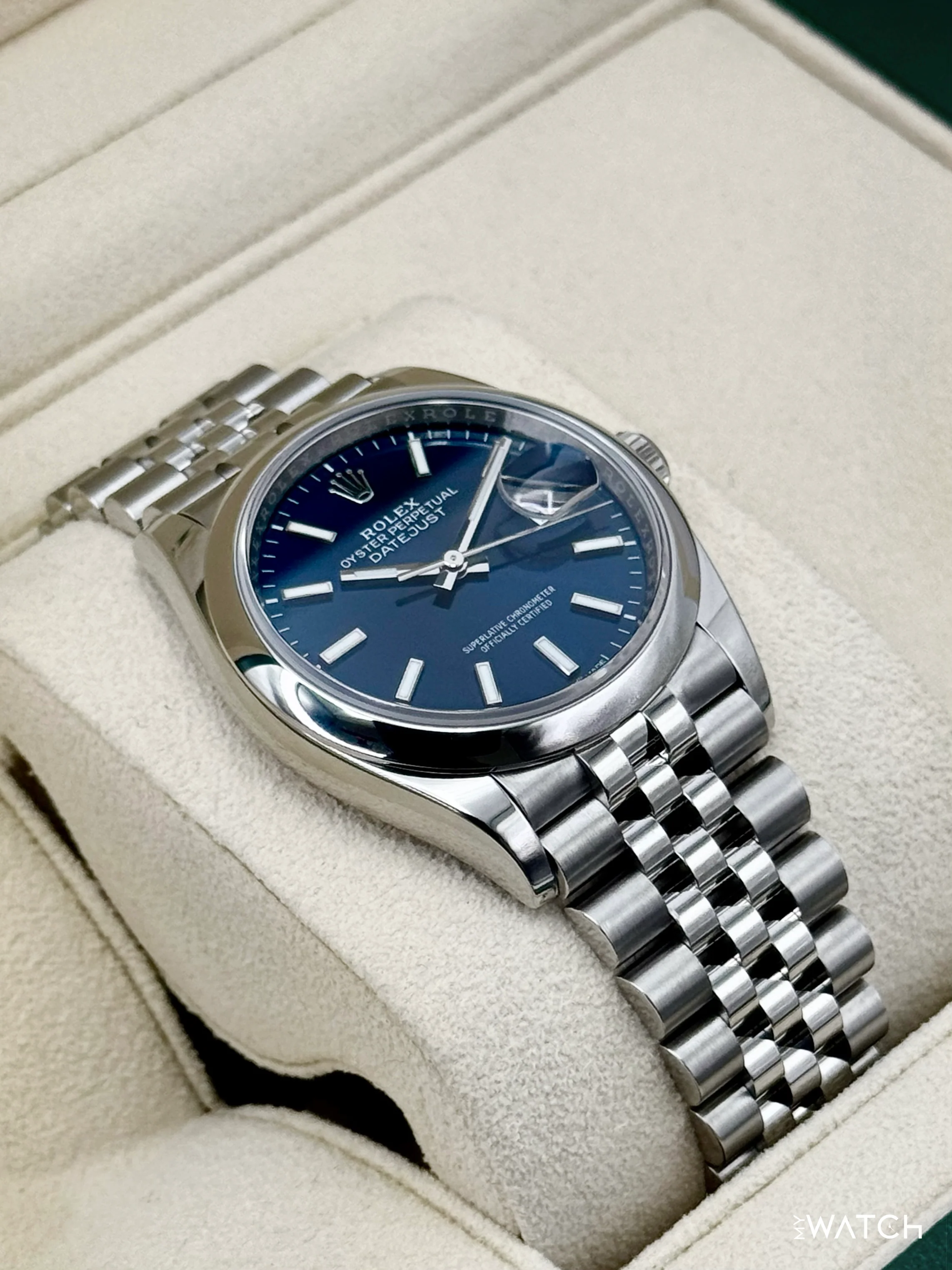 2024 Rolex Datejust 36mm 126200 Stainless Steel Jubilee Blue Dial - Image 6