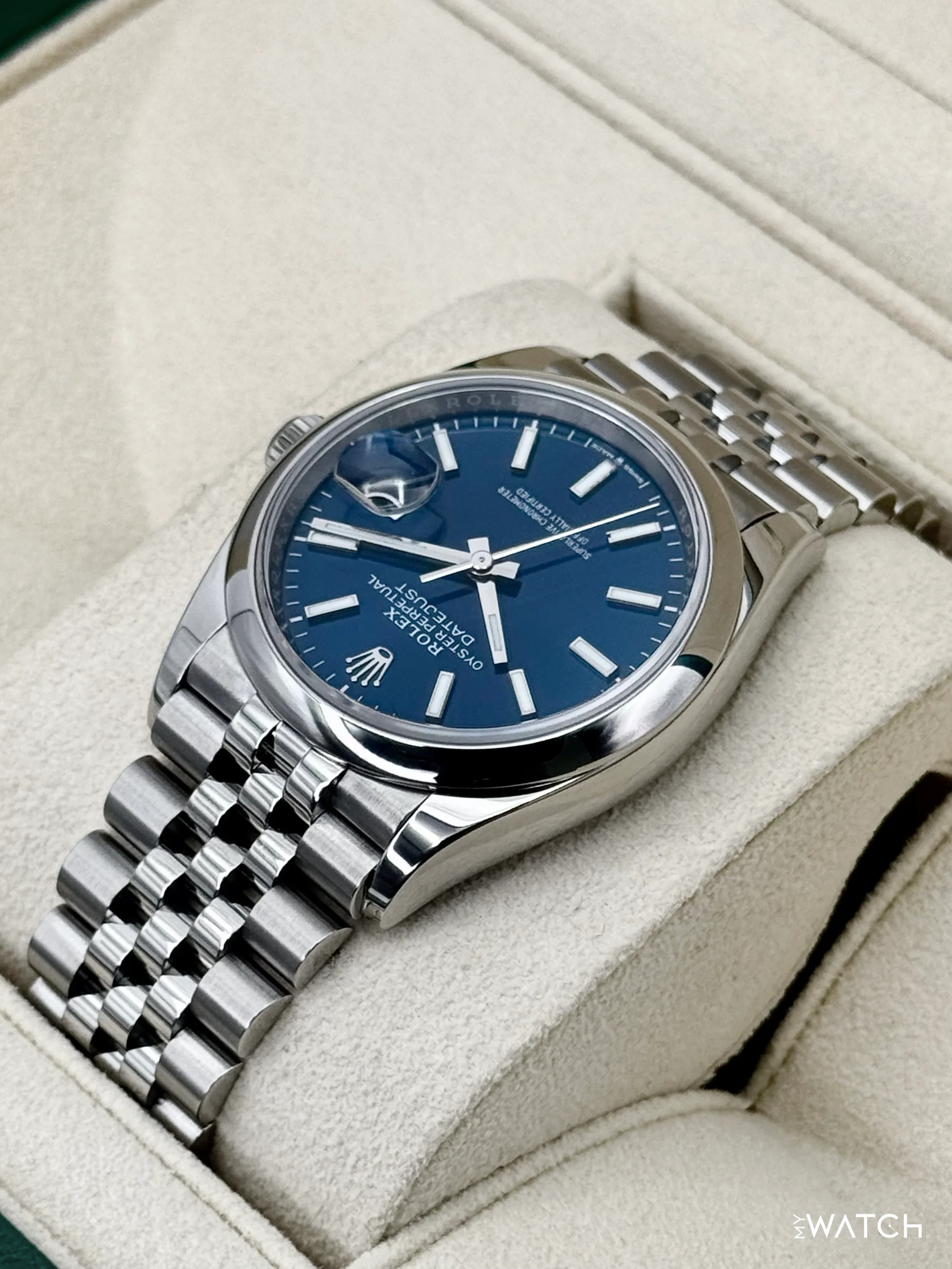 2024 Rolex Datejust 36mm 126200 Stainless Steel Jubilee Blue Dial - Image 7