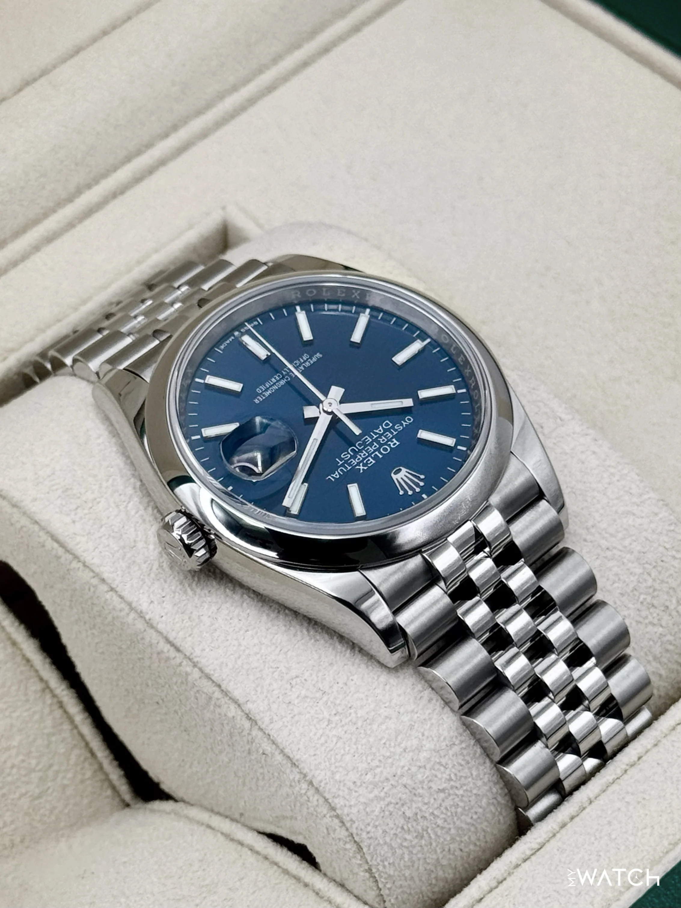 2024 Rolex Datejust 36mm 126200 Stainless Steel Jubilee Blue Dial - Image 8
