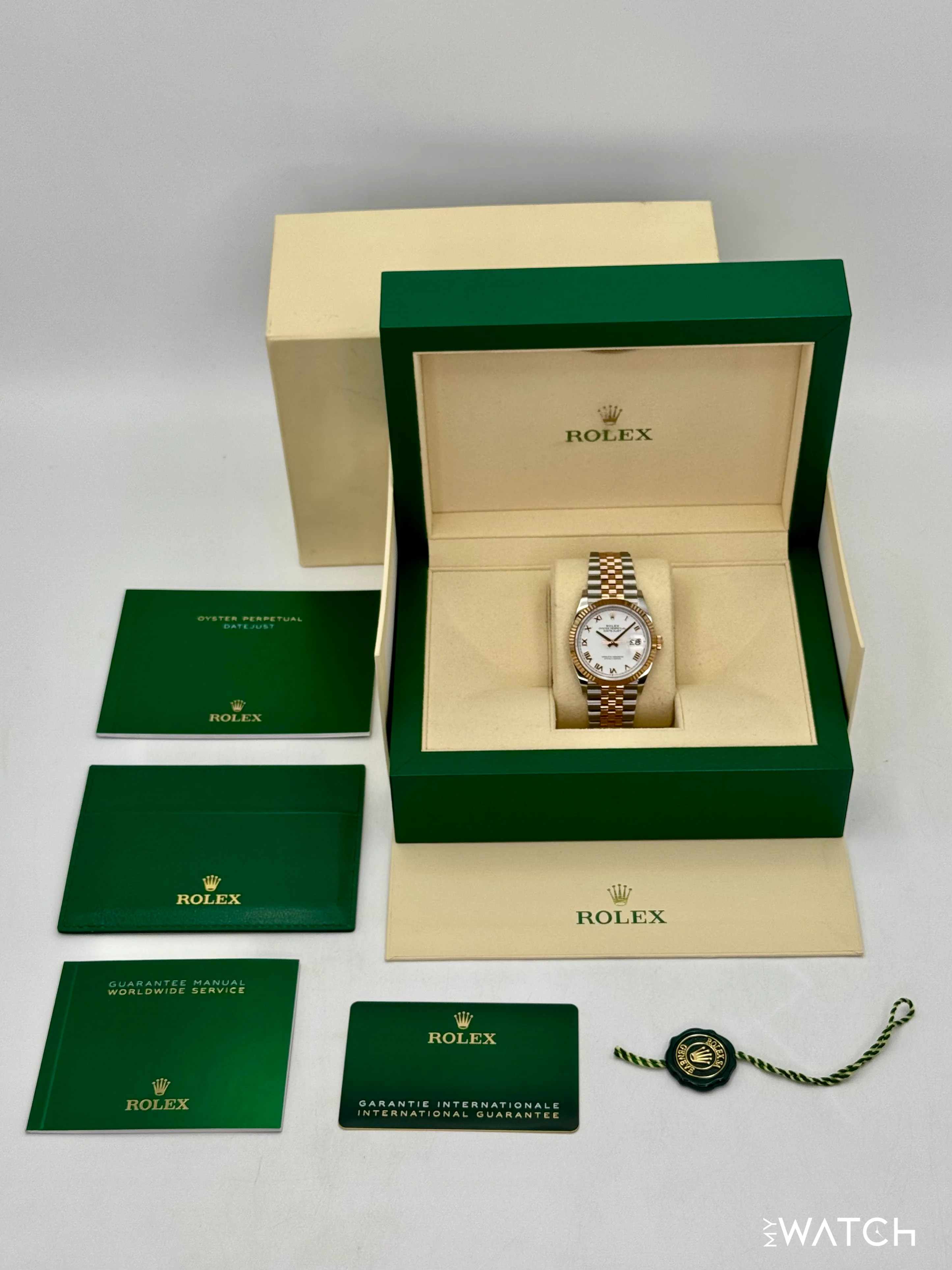 2024 Rolex Datejust 36mm 126231 Two-Tone Jubilee White Roman Numeral Dial - Image 10