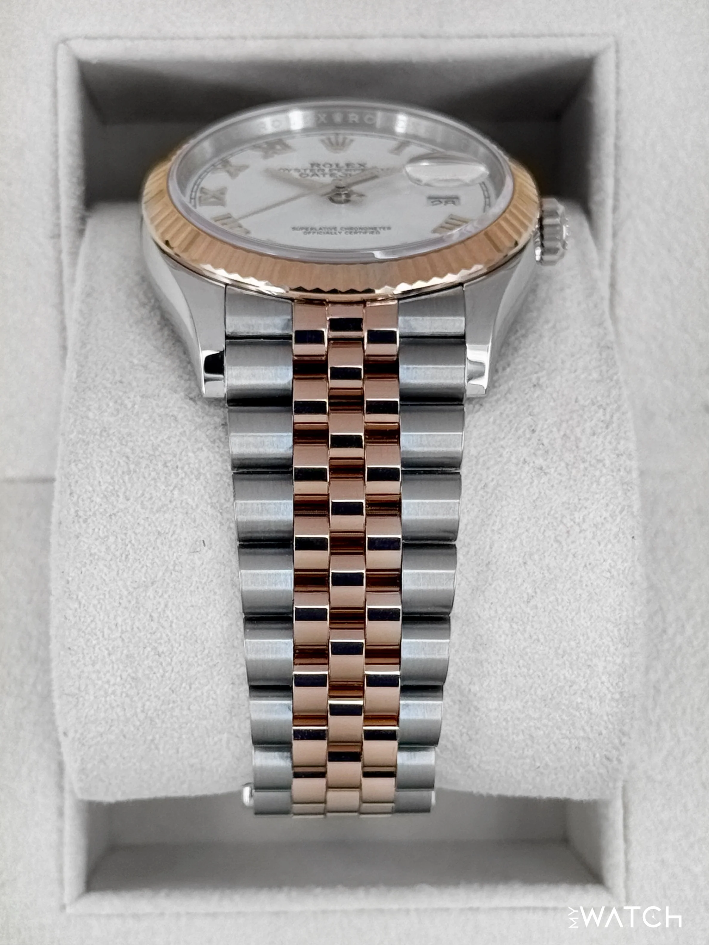 2024 Rolex Datejust 36mm 126231 Two-Tone Jubilee White Roman Numeral Dial - Image 3