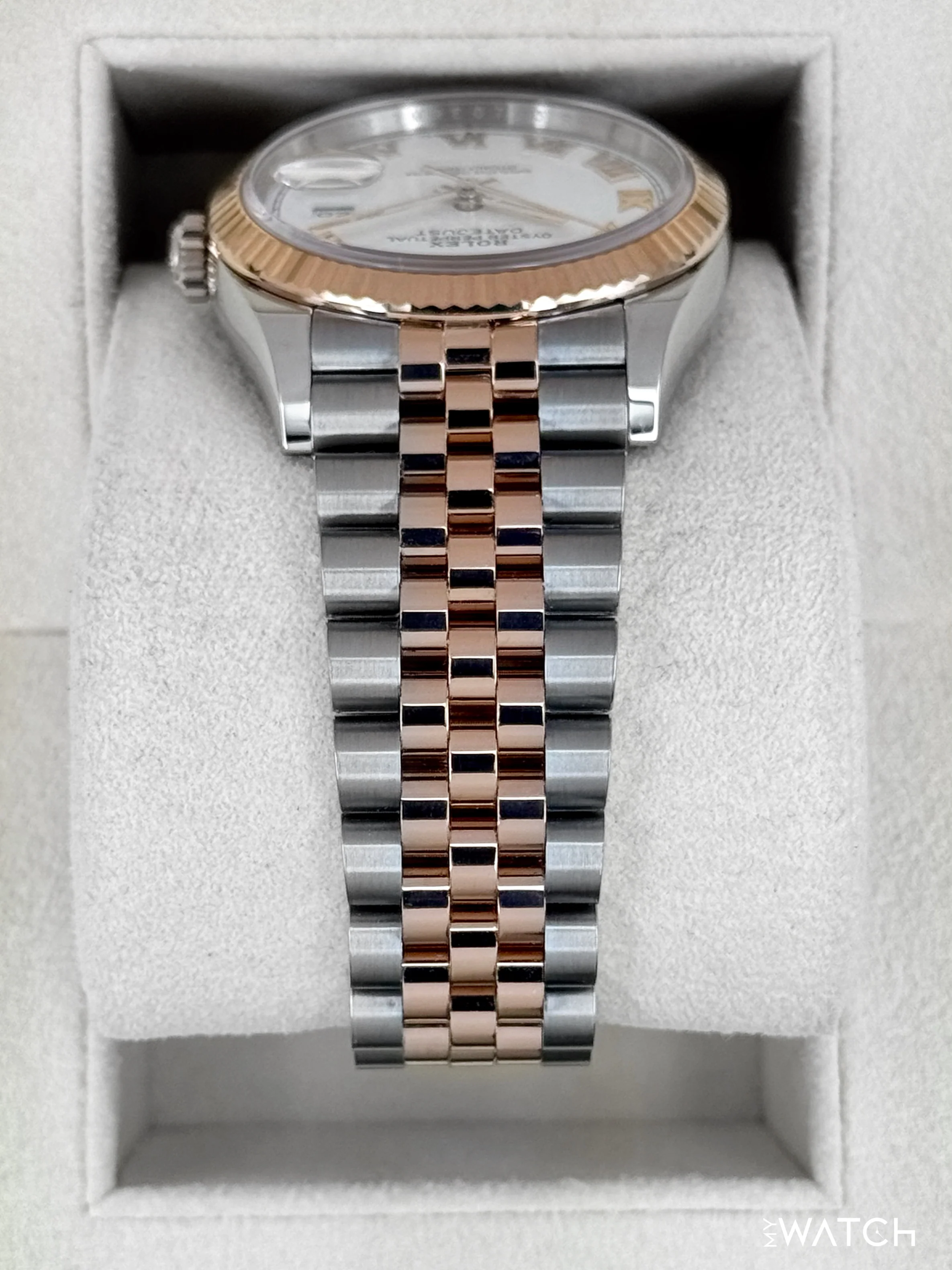 2024 Rolex Datejust 36mm 126231 Two-Tone Jubilee White Roman Numeral Dial - Image 4