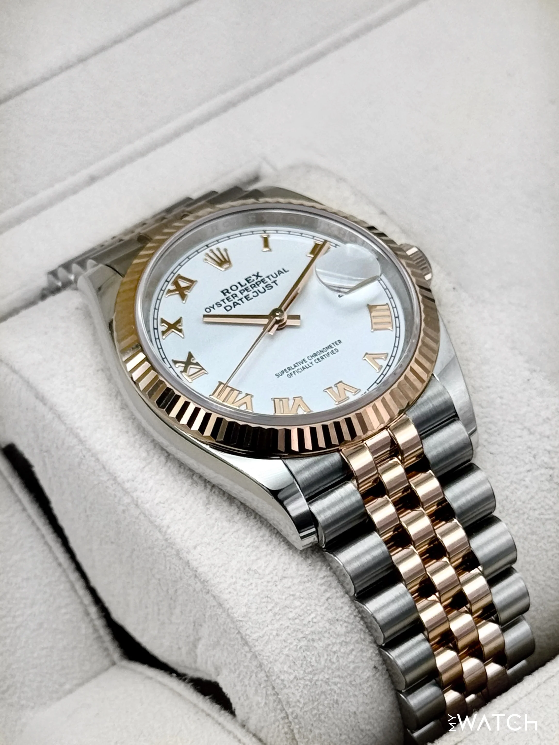 2024 Rolex Datejust 36mm 126231 Two-Tone Jubilee White Roman Numeral Dial - Image 6