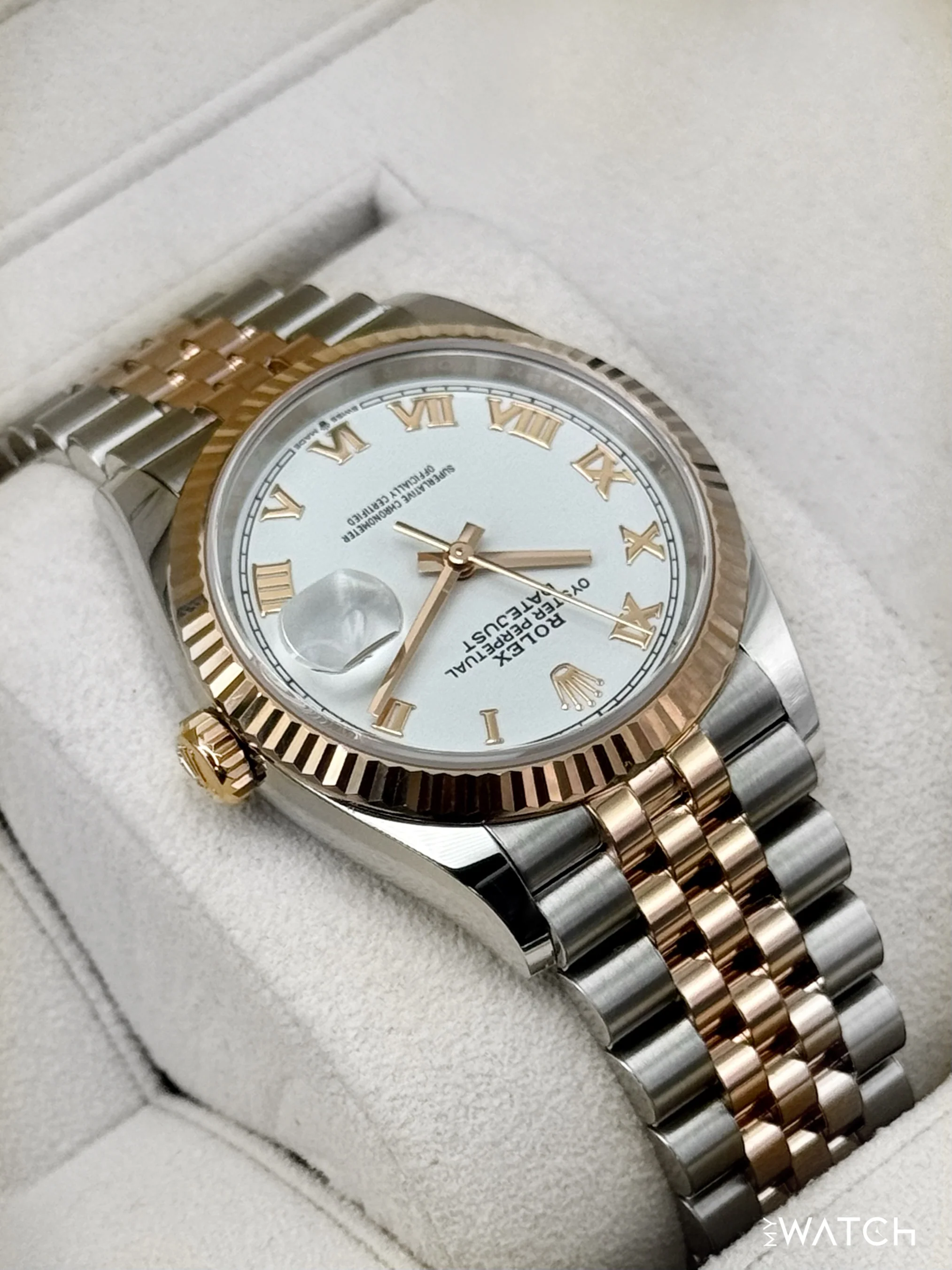 2024 Rolex Datejust 36mm 126231 Two-Tone Jubilee White Roman Numeral Dial - Image 8