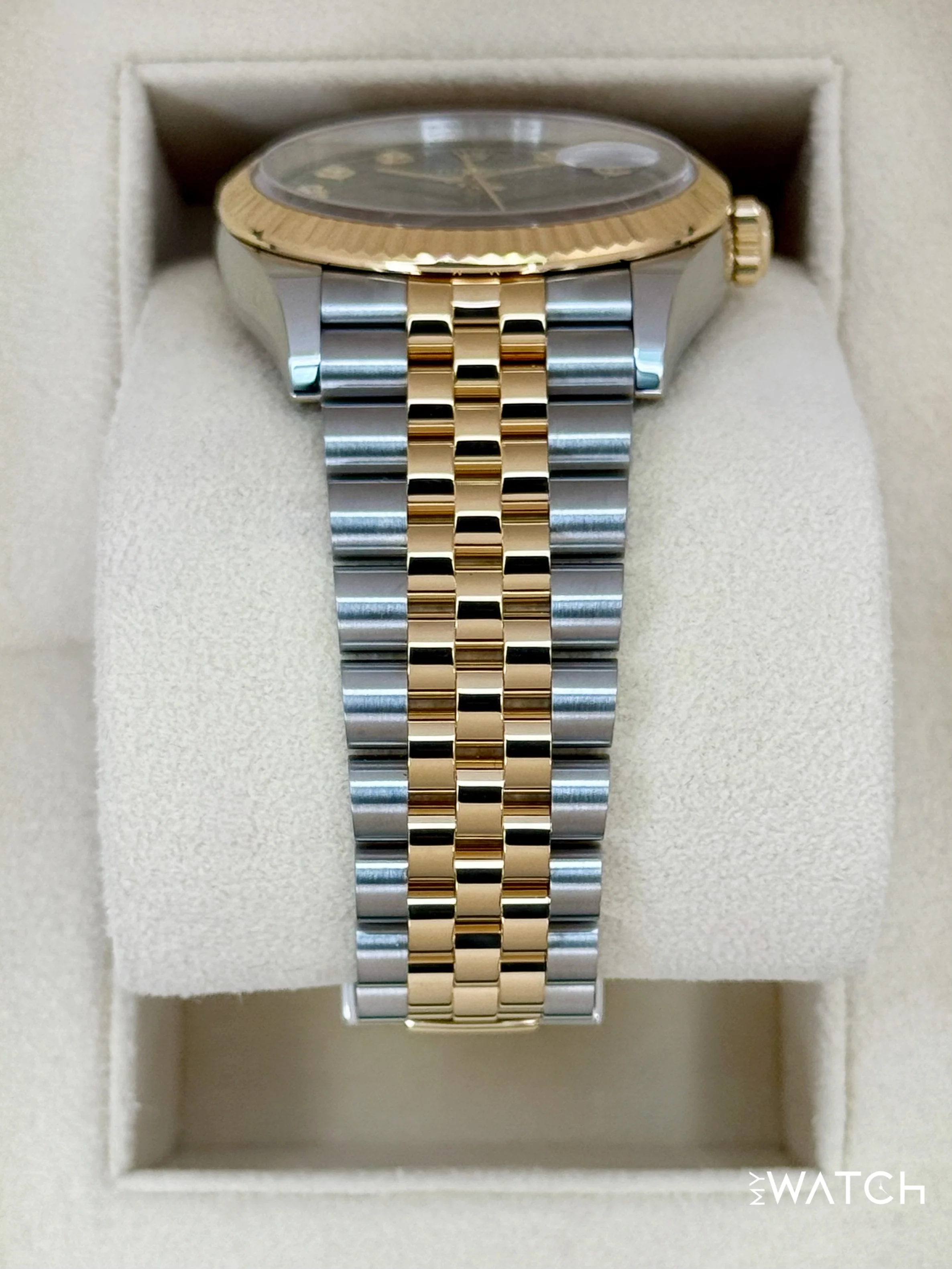 2024 Rolex Datejust 36mm 126233 Two-Tone Jubilee Black Diamond Dial - Image 3