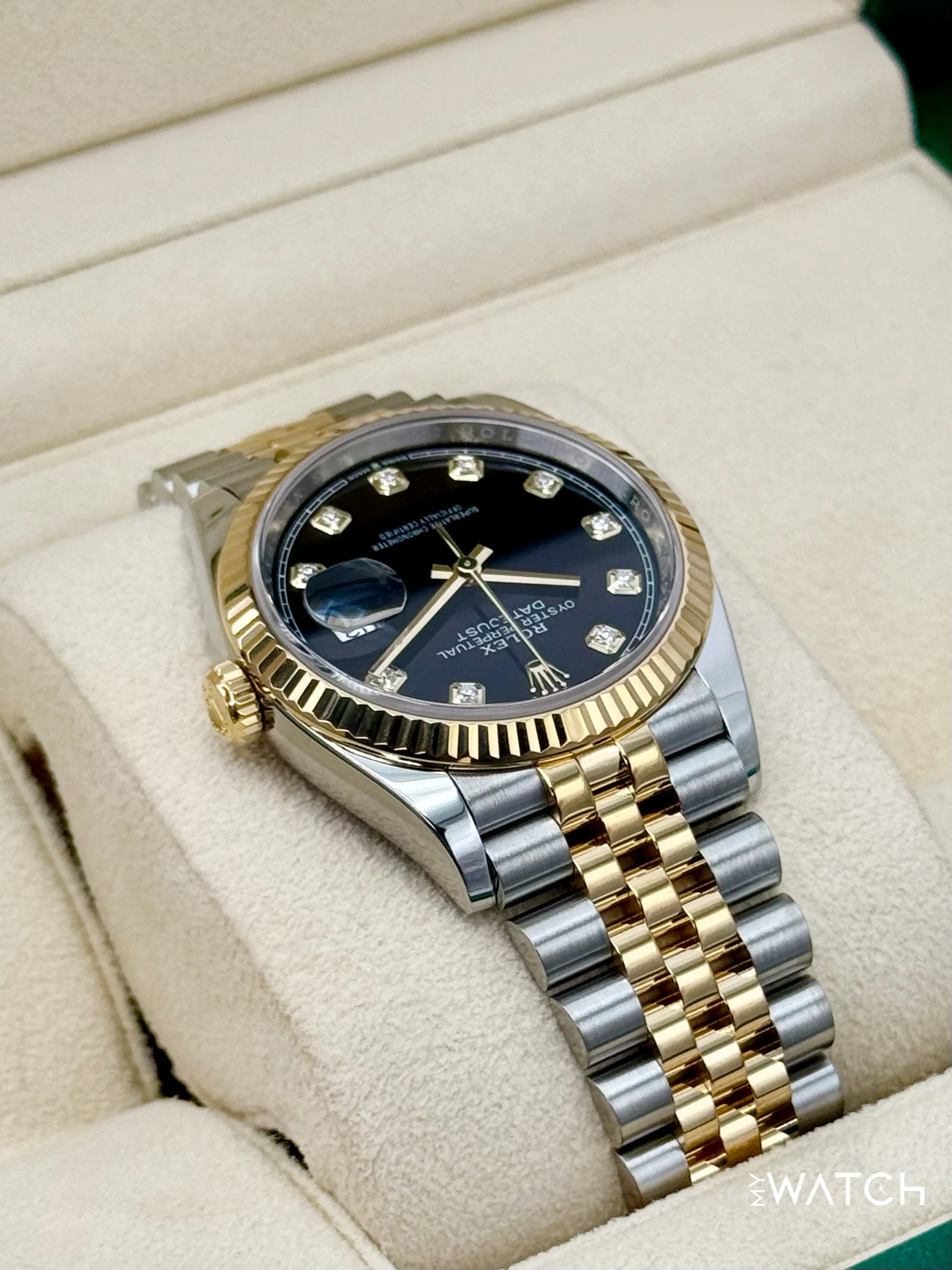 2024 Rolex Datejust 36mm 126233 Two-Tone Jubilee Black Diamond Dial - Image 8