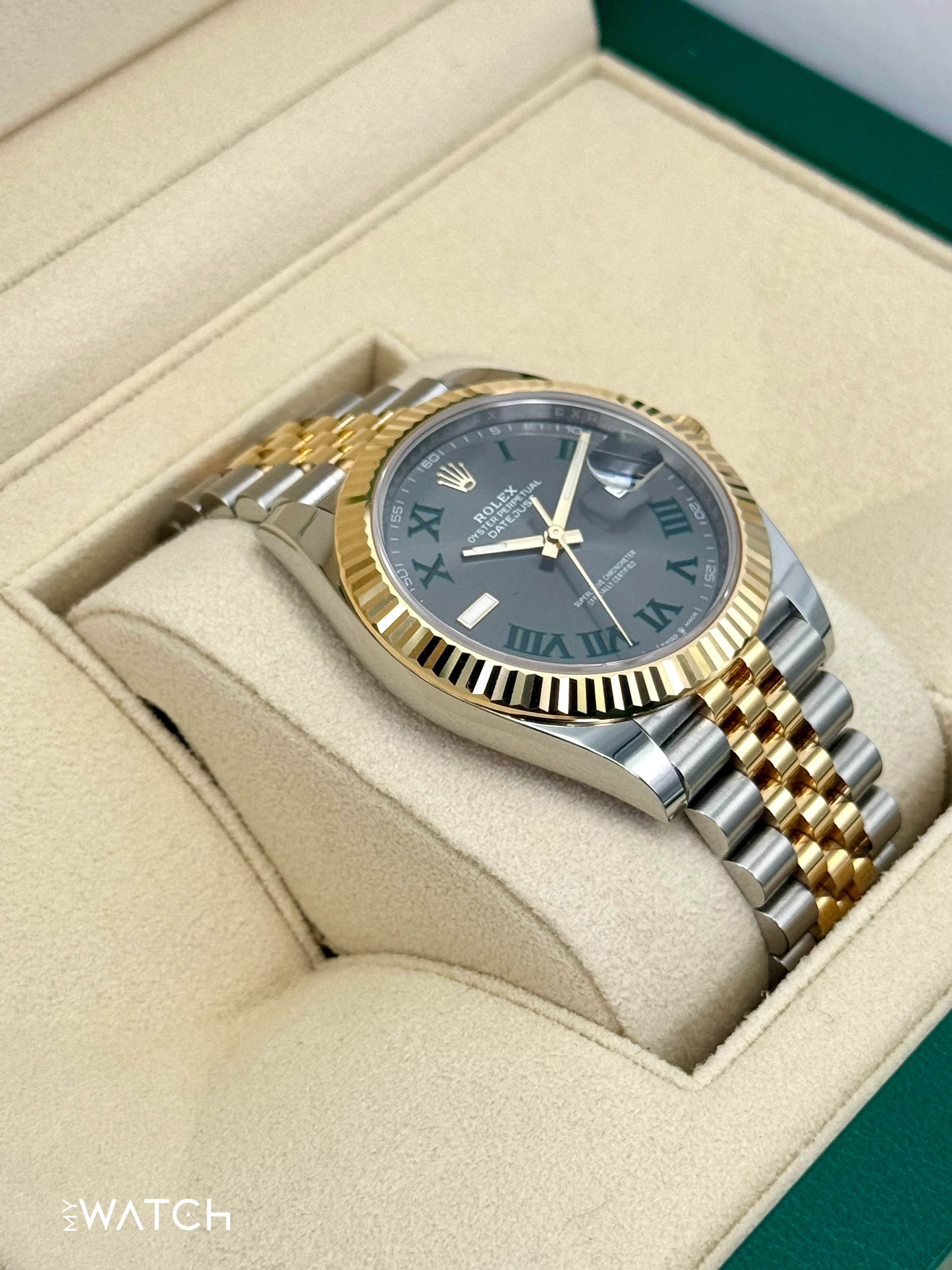 2024 Rolex Datejust 41mm 126333 Two-Tone Jubilee Wimbledon Dial - Image 5
