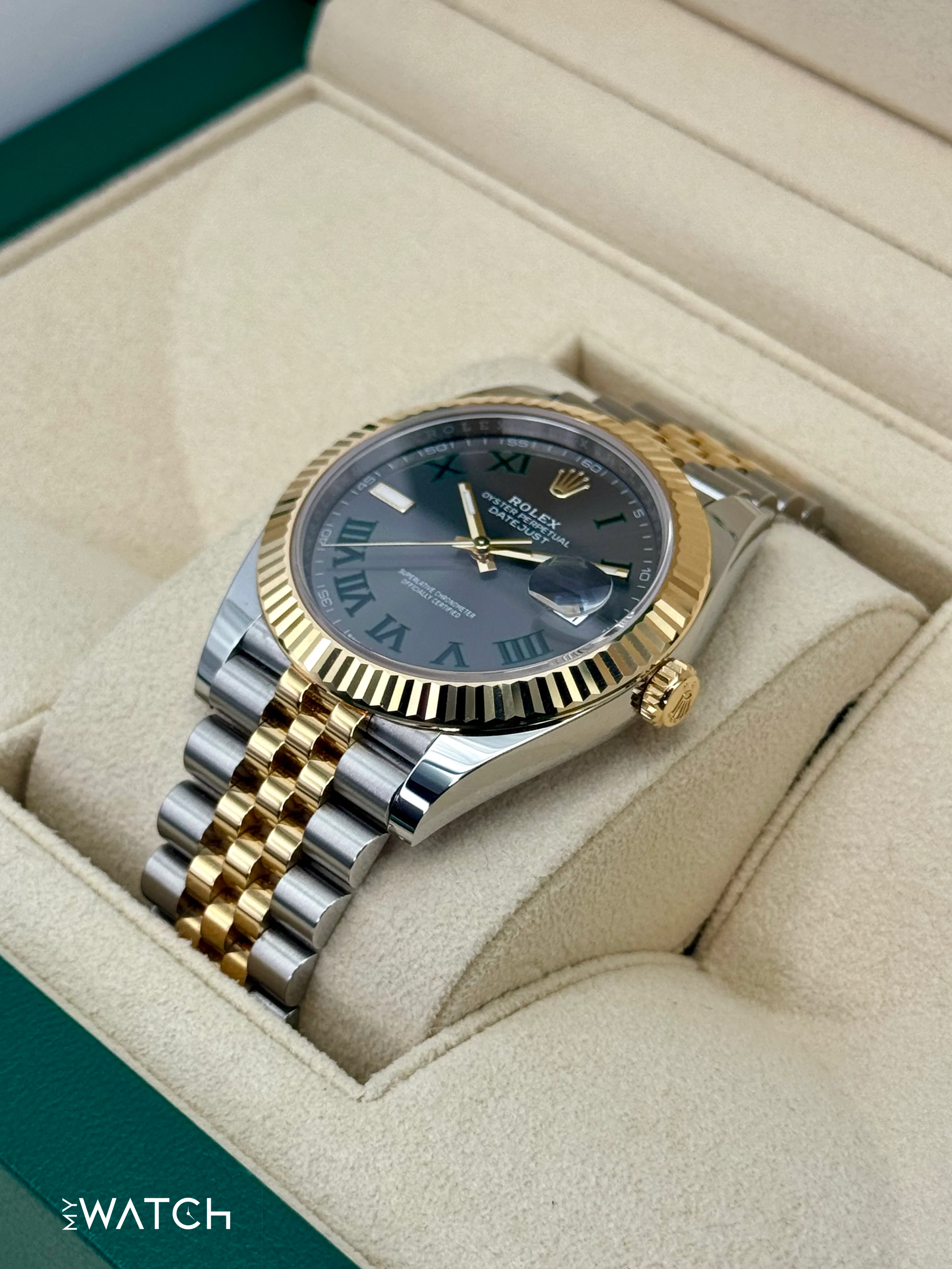 2024 Rolex Datejust 41mm 126333 Two-Tone Jubilee Wimbledon Dial - Image 6